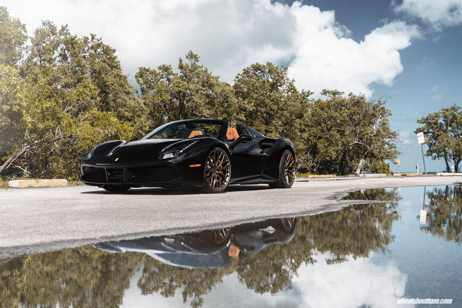 Ferrari 488 Spider | Nero | on ANRKY AN10 | Satin Bronze