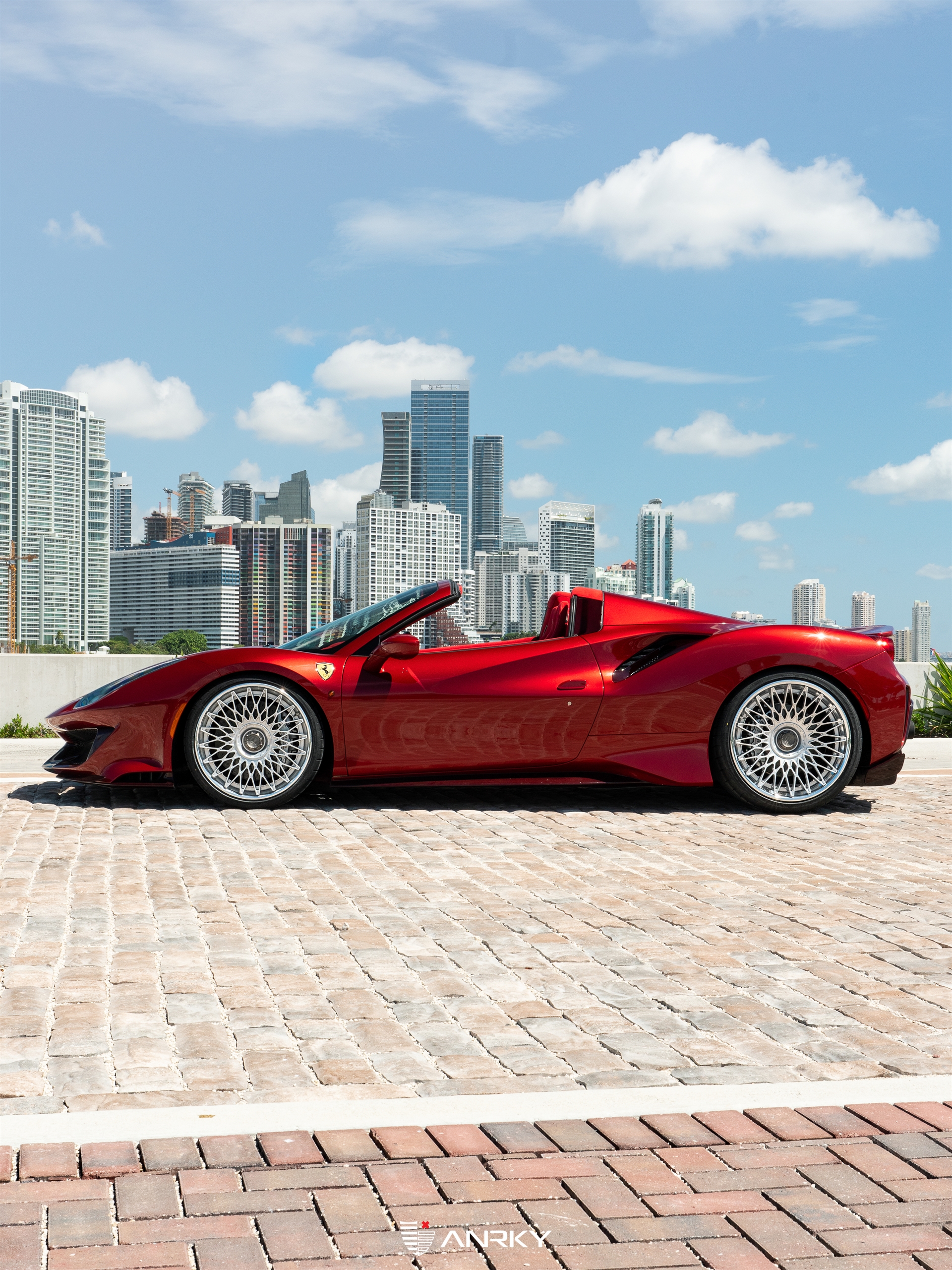 Ferrari 488 Pista | Rosso Fiorano | on ANRKY RS7.3 | Frozen Polished Clear