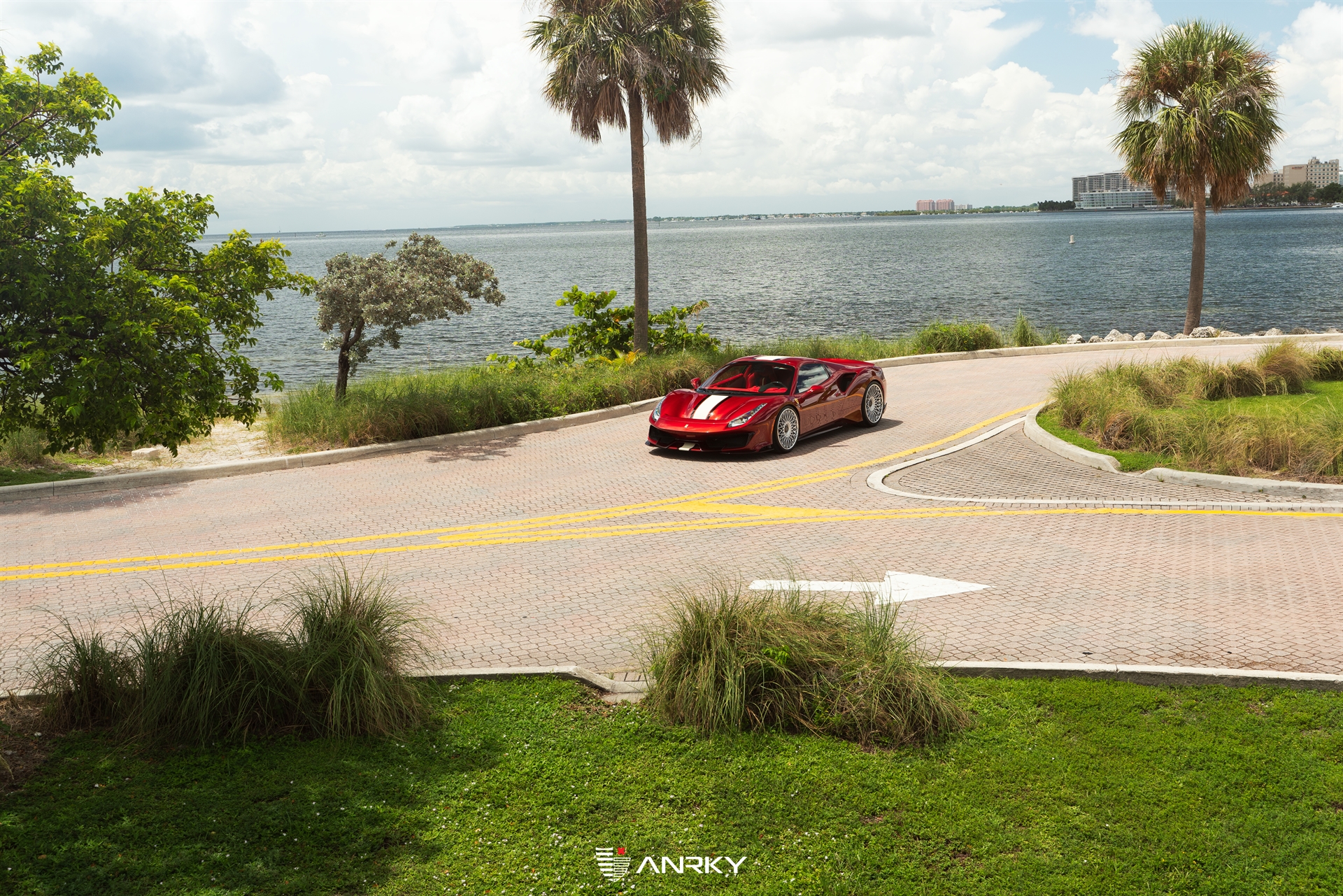 Ferrari 488 Pista | Rosso Fiorano | on ANRKY RS7.3 | Frozen Polished Clear