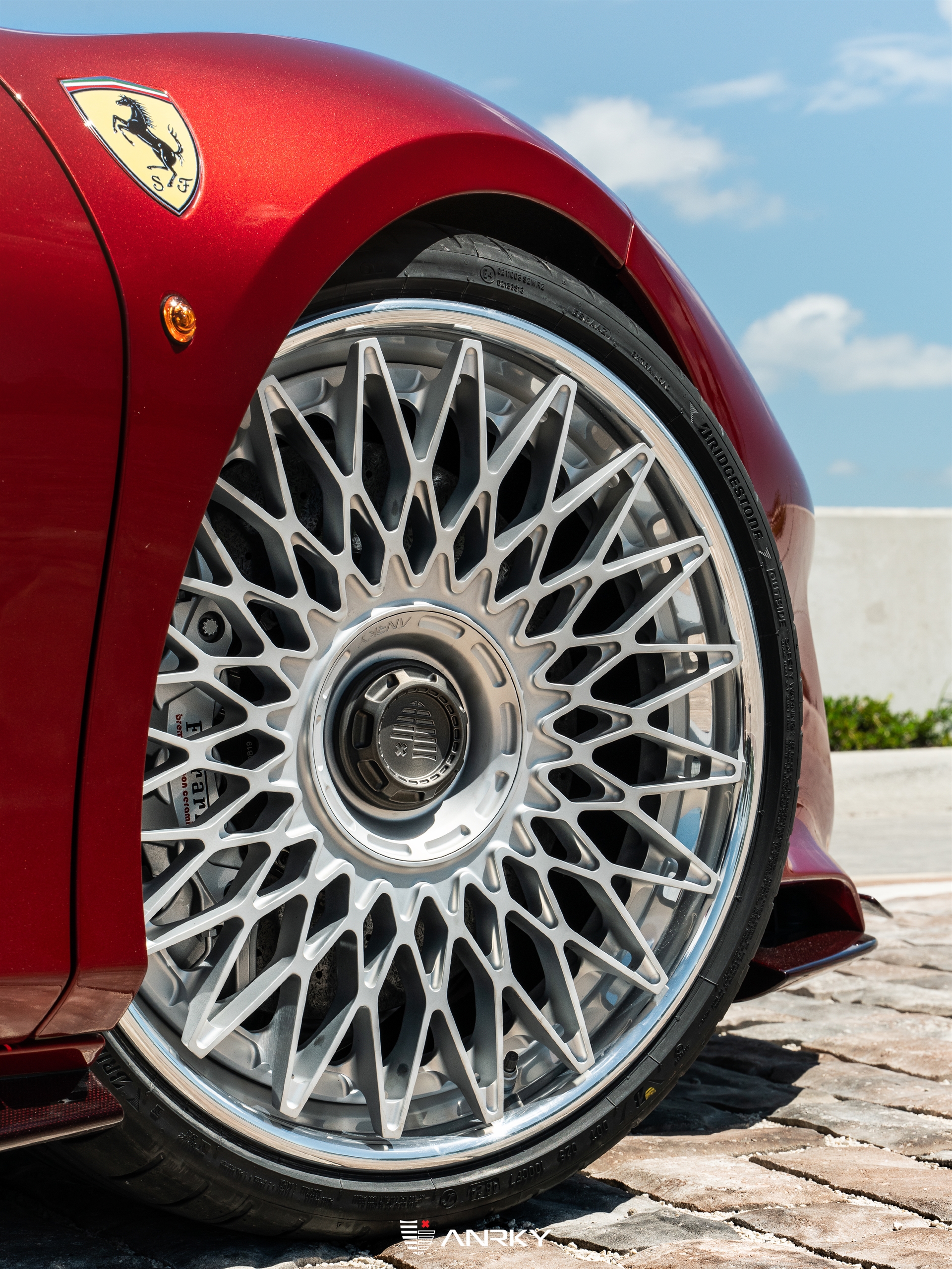 Ferrari 488 Pista | Rosso Fiorano | on ANRKY RS7.3 | Frozen Polished Clear