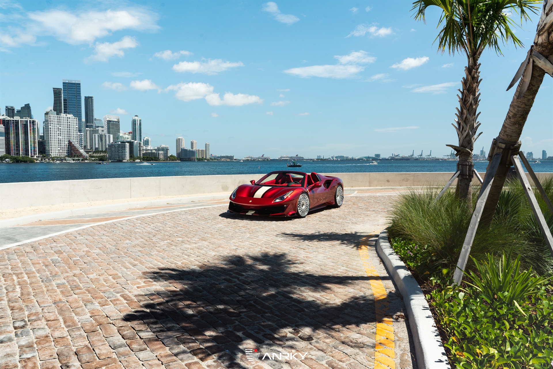 Ferrari 488 Pista | Rosso Fiorano | on ANRKY RS7.3 | Frozen Polished Clear