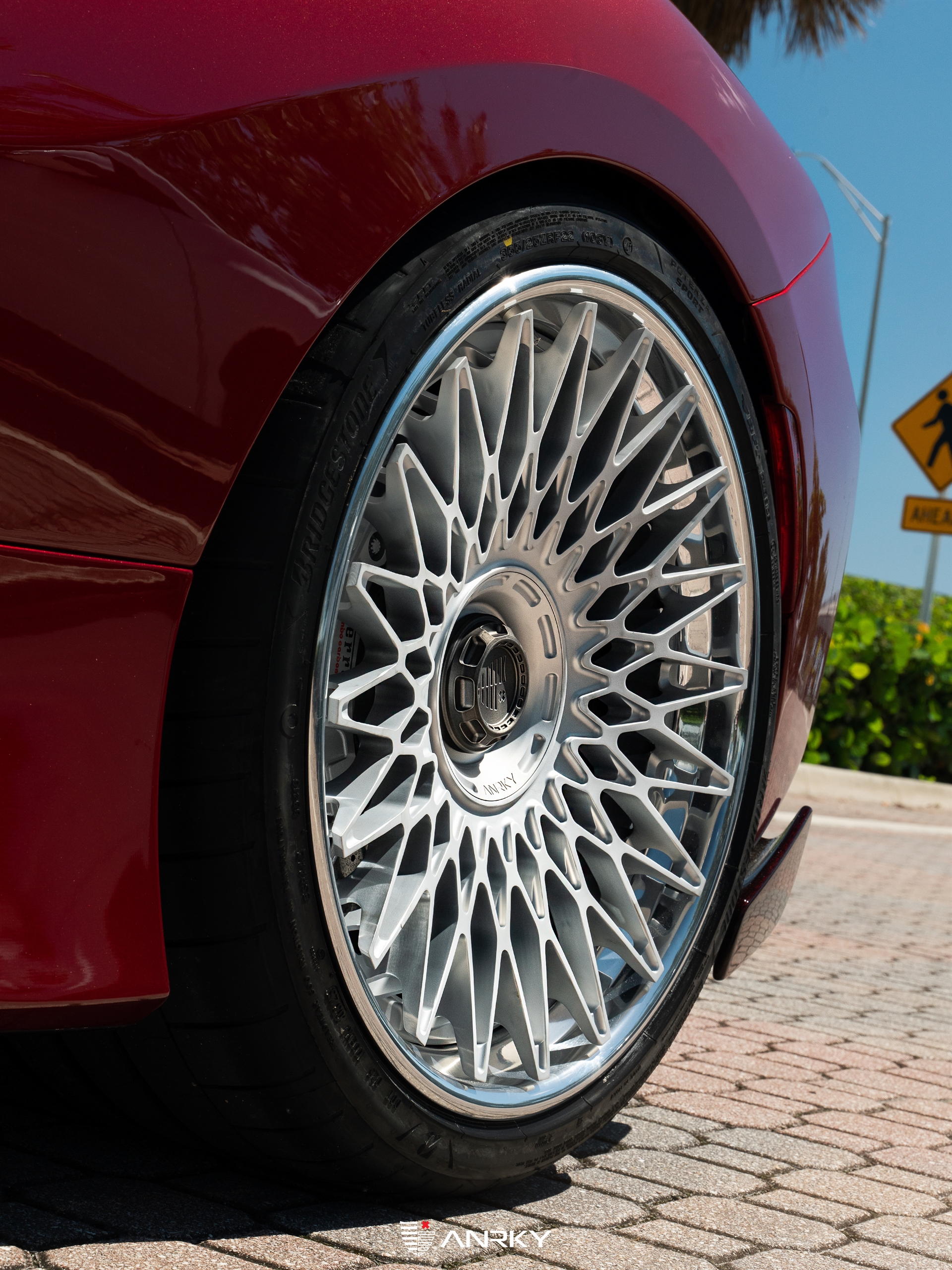 Ferrari 488 Pista | Rosso Fiorano | on ANRKY RS7.3 | Frozen Polished Clear
