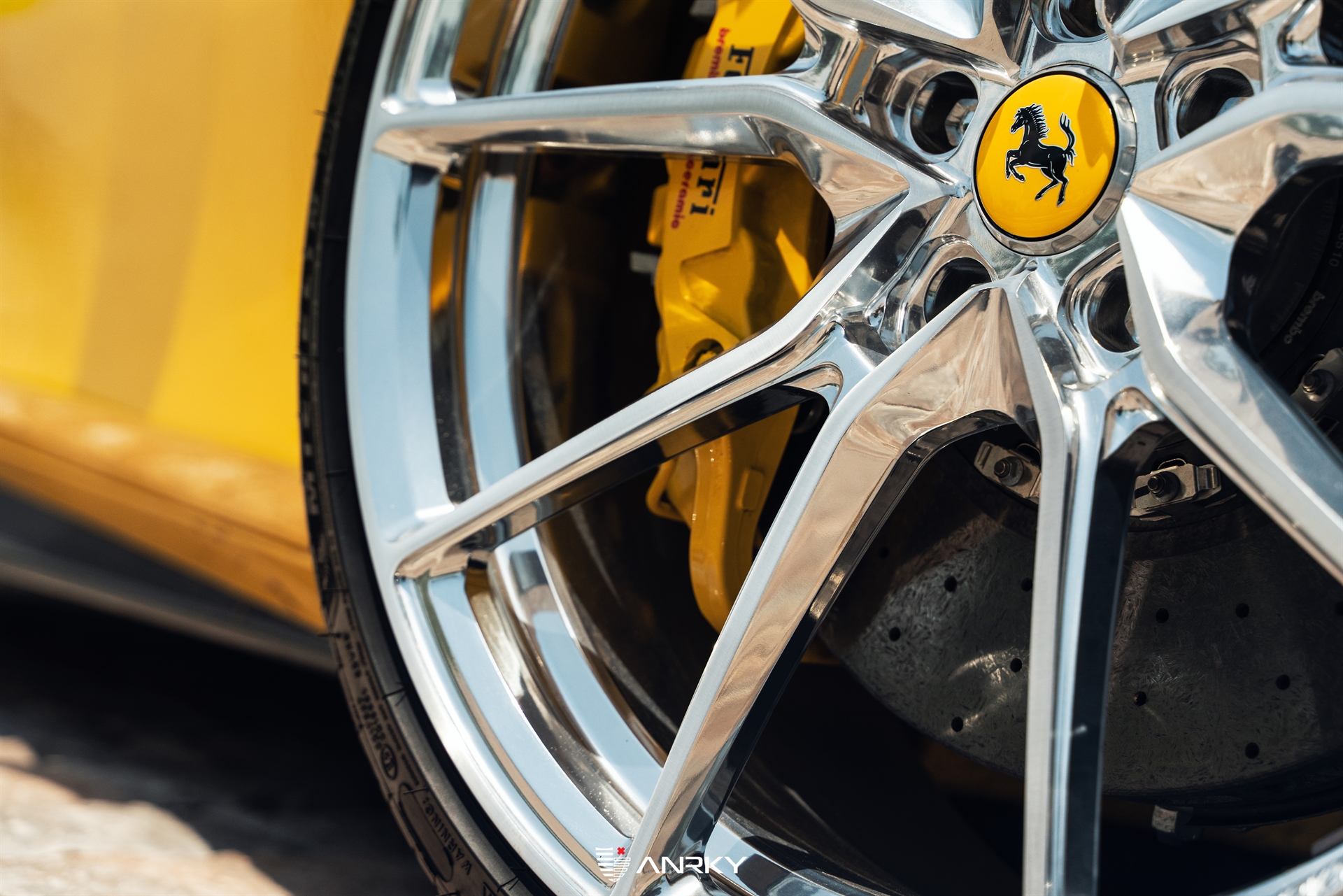 Ferrari 488 Spider | Giallo Modena | on ANRKY AN12 | Polished Clear