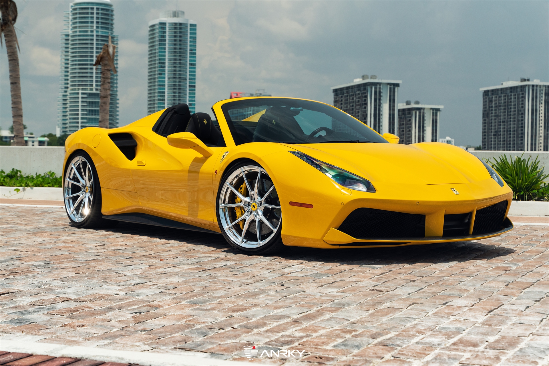 Ferrari 488 Spider | Giallo Modena | on ANRKY AN12 | Polished Clear