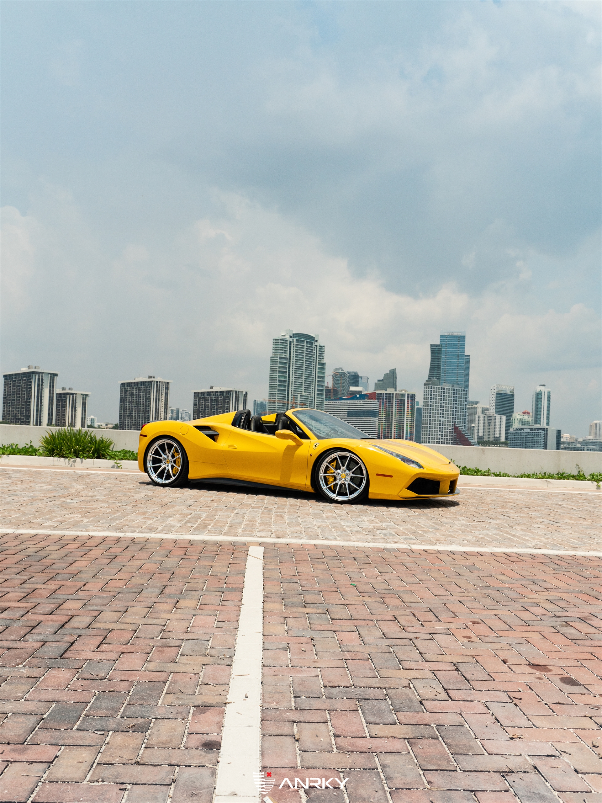 Ferrari 488 Spider | Giallo Modena | on ANRKY AN12 | Polished Clear