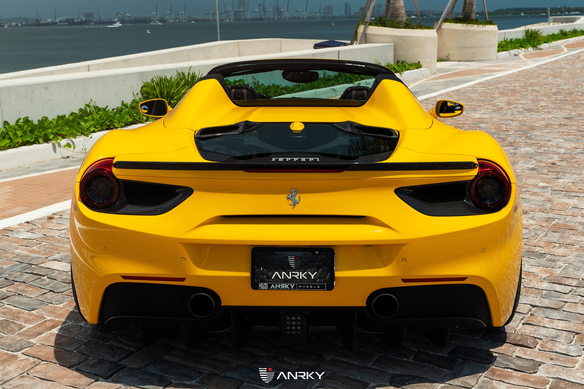 Ferrari 488 Spider | Giallo Modena | on ANRKY AN12 | Polished Clear