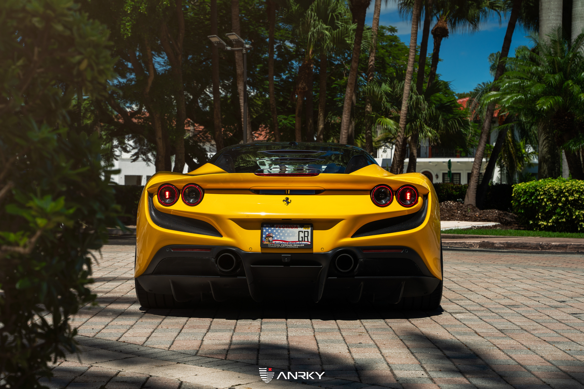 Ferrari F8 | Giallo Modena | on ANRKY AN12 | Satin Black