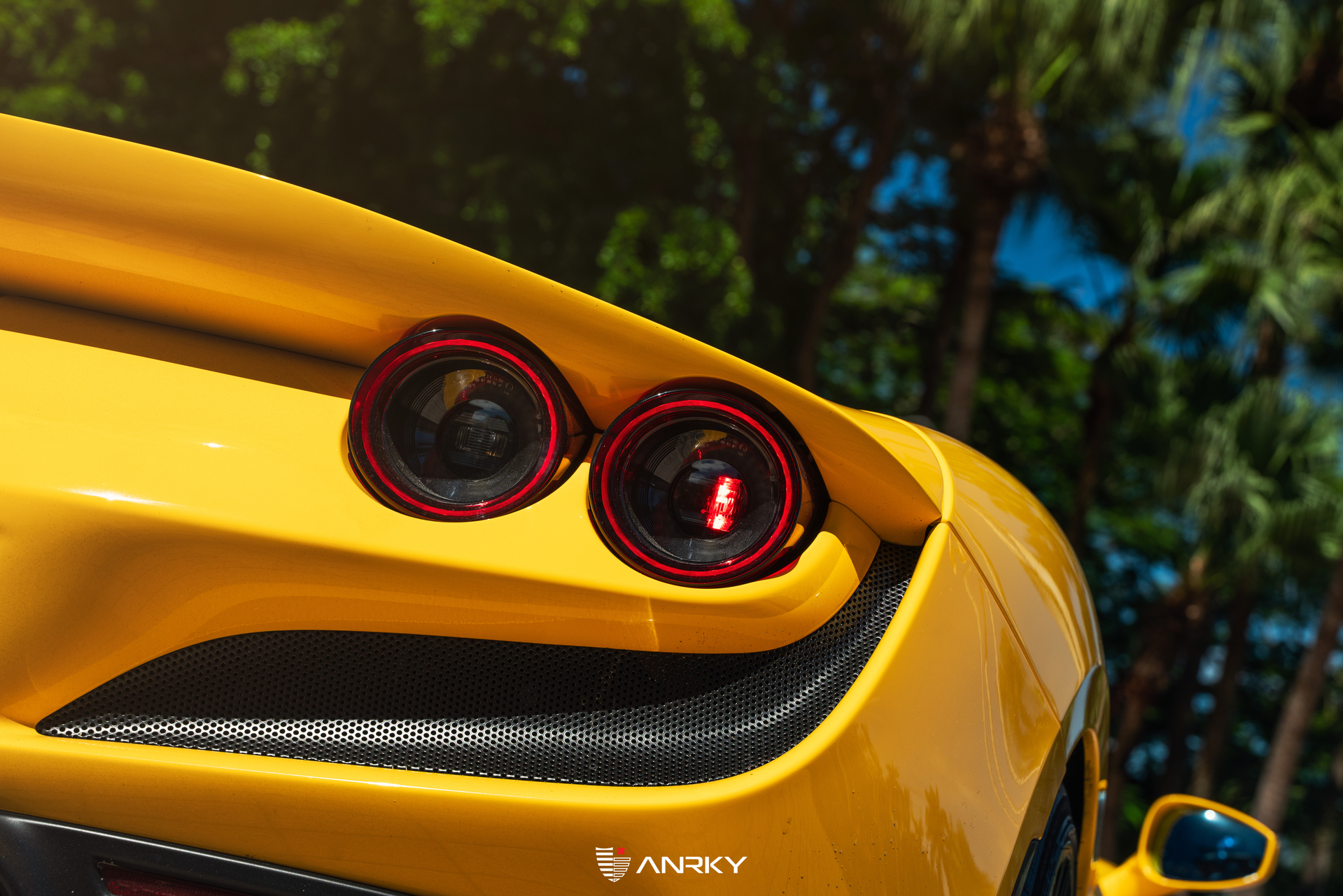 Ferrari F8 | Giallo Modena | on ANRKY AN12 | Satin Black