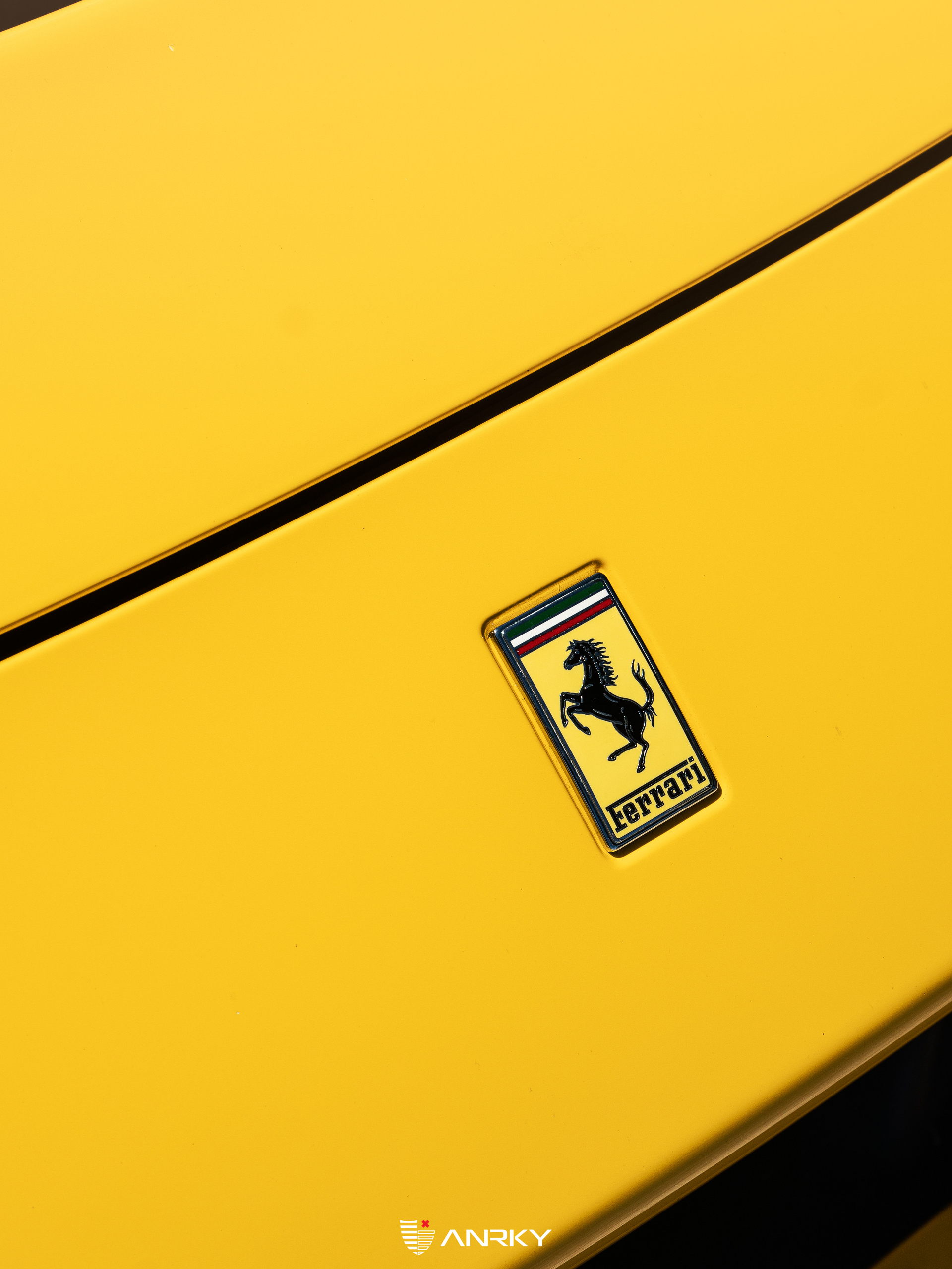 Ferrari F8 | Giallo Modena | on ANRKY AN12 | Satin Black