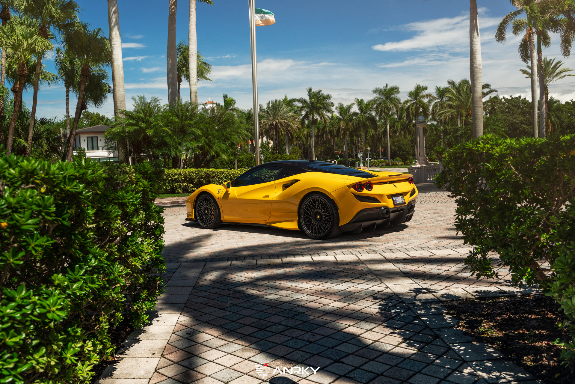 Ferrari F8 | Giallo Modena | on ANRKY AN12 | Satin Black