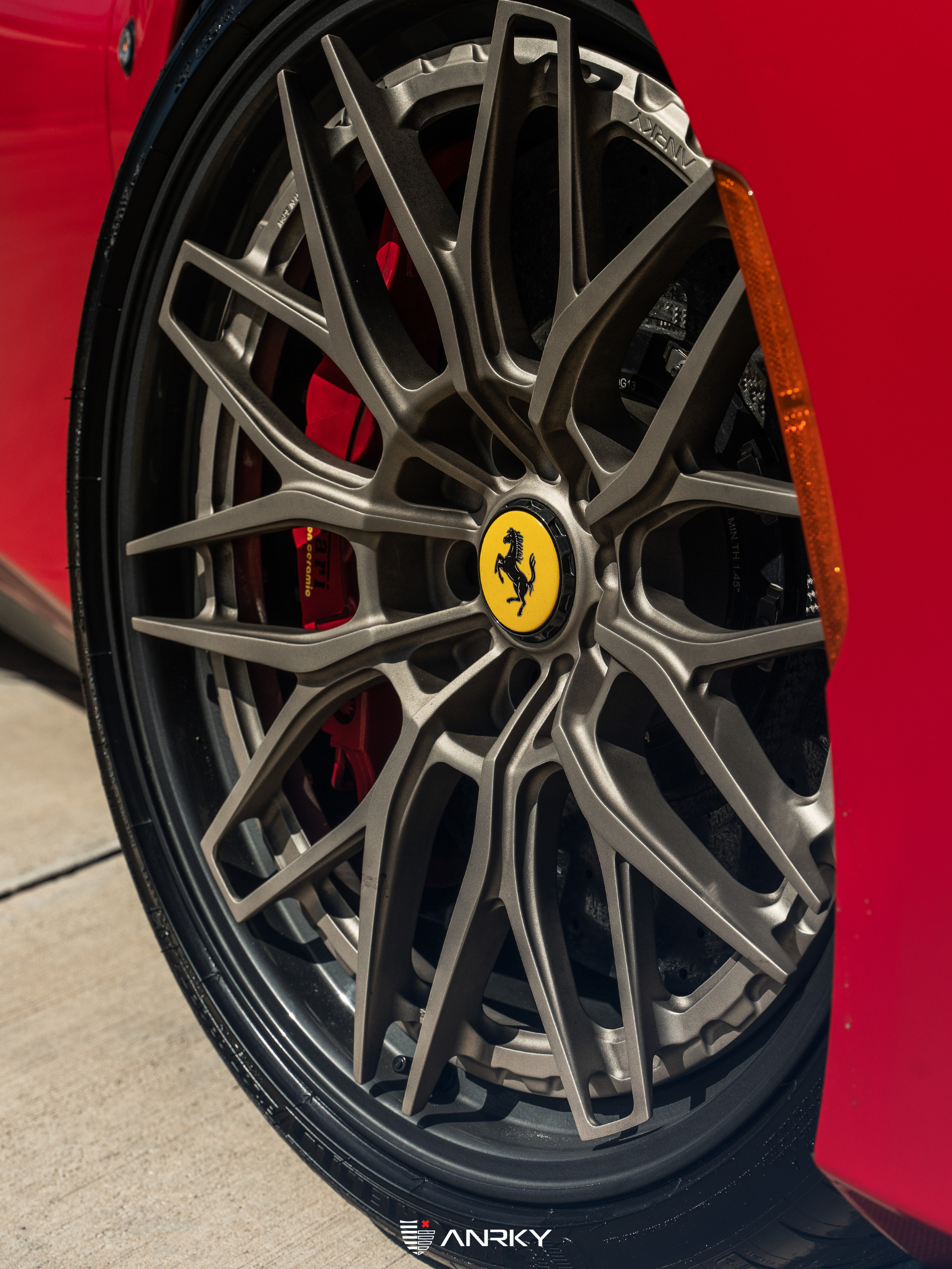 Novitec F8 Spider | Rosso Corsa | on ANRKY RS1.3 | Satin White Gold