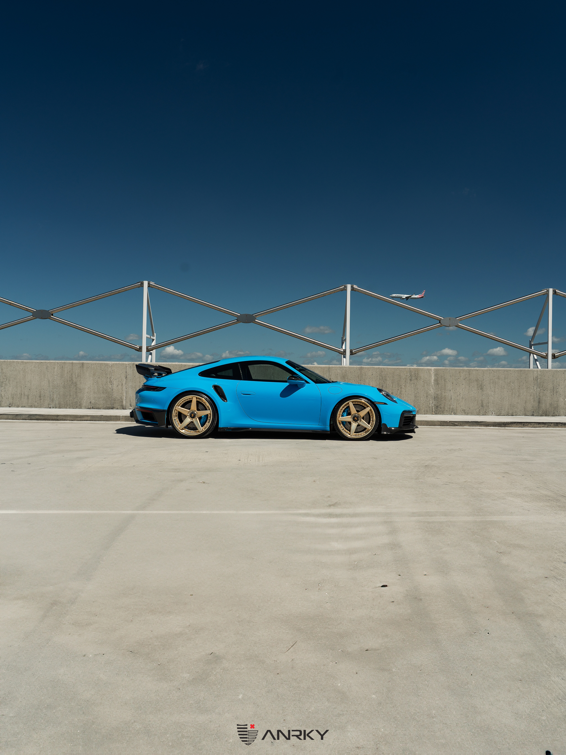 Mansory Porsche 992 | Rivera Blue | on ANRKY RS5.3 | Satin Mirror Polished Gold
