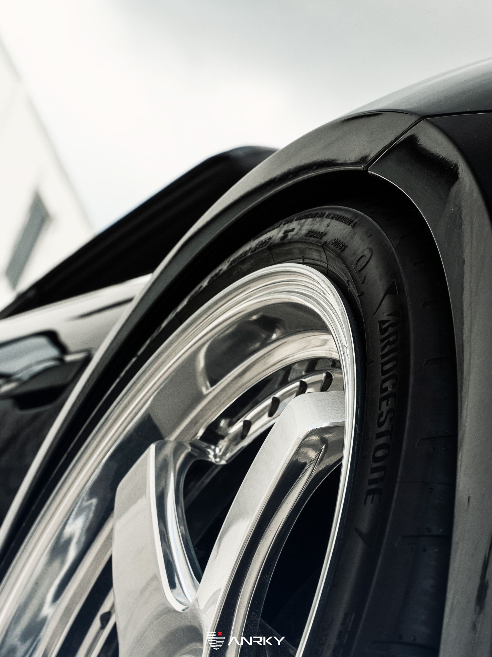 Porsche 992 Turbo S | Black | on ANRKY JDX-200 | Brushed Face + Mirror Polished Windows