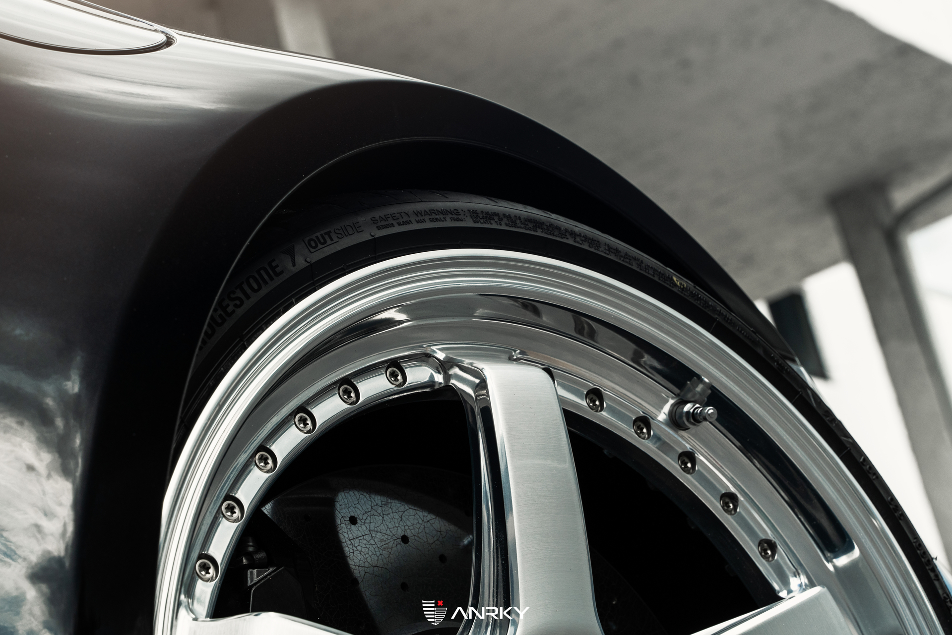 Porsche 992 Turbo S | Black | on ANRKY JDX-200 | Brushed Face + Mirror Polished Windows