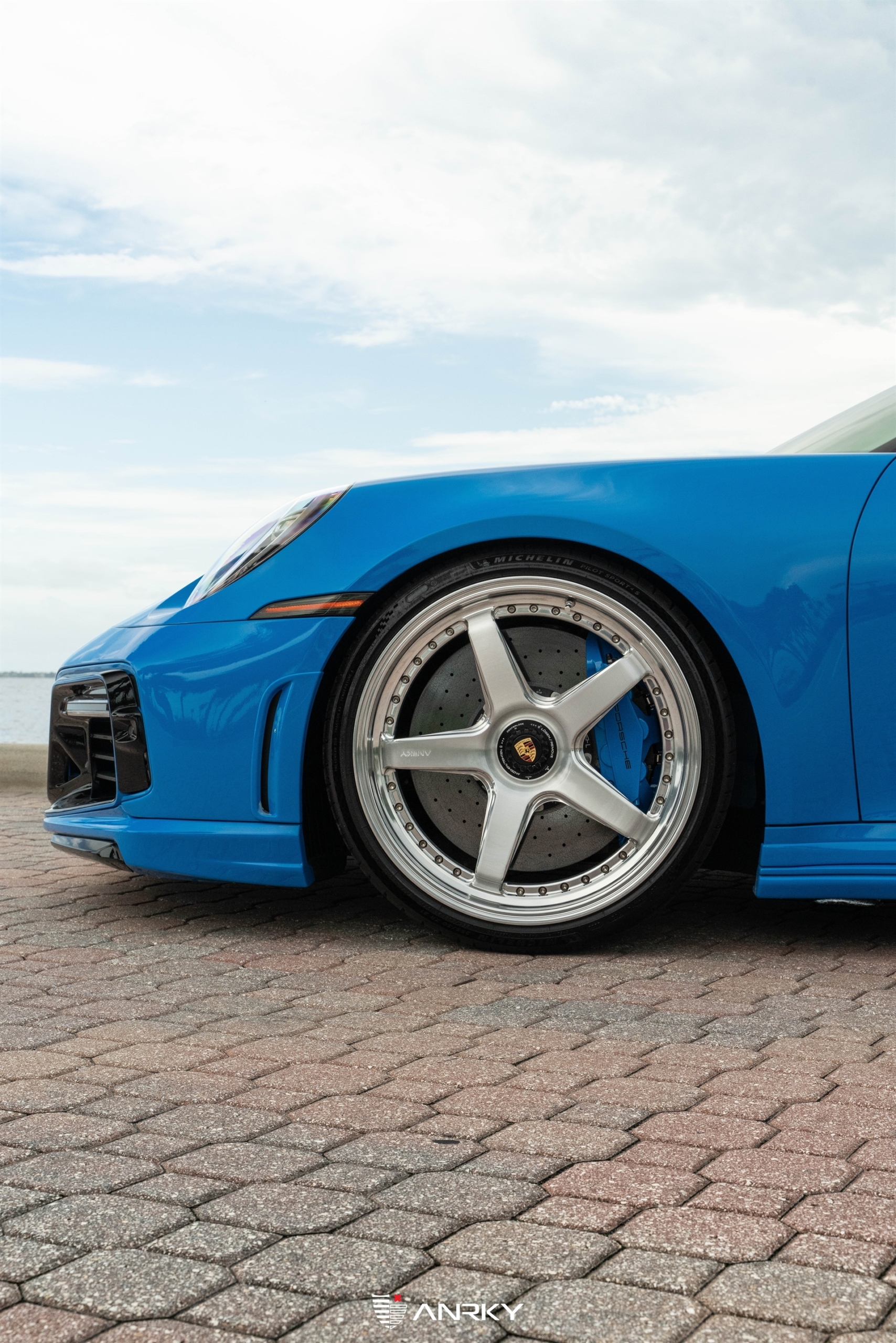 TECHART 992 Turbo S | Riviera Blue | on ANRKY JDX-200 | Brushed Clear Face + Mirror Polished Windows