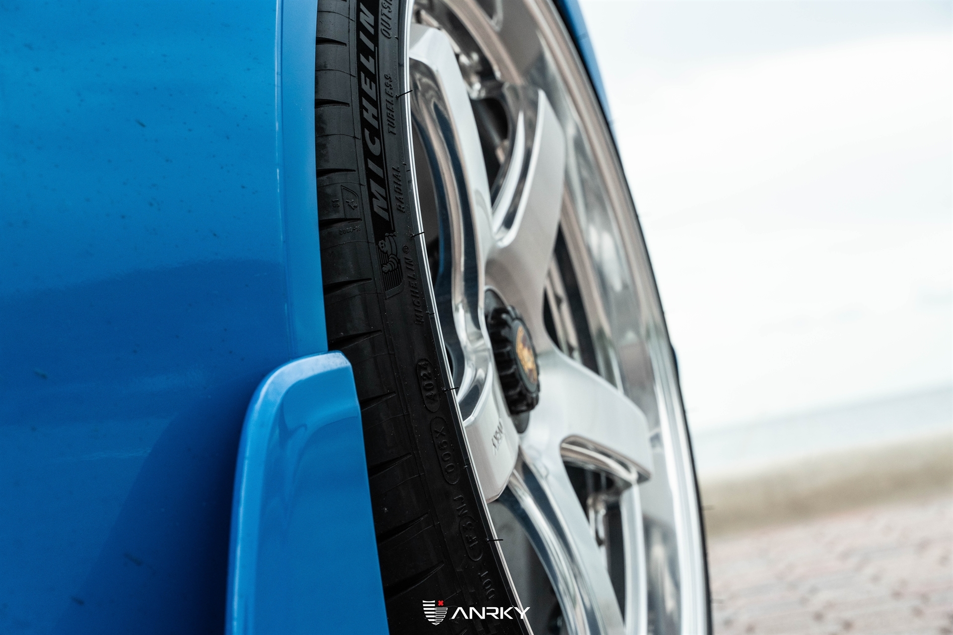 TECHART 992 Turbo S | Riviera Blue | on ANRKY JDX-200 | Brushed Clear Face + Mirror Polished Windows