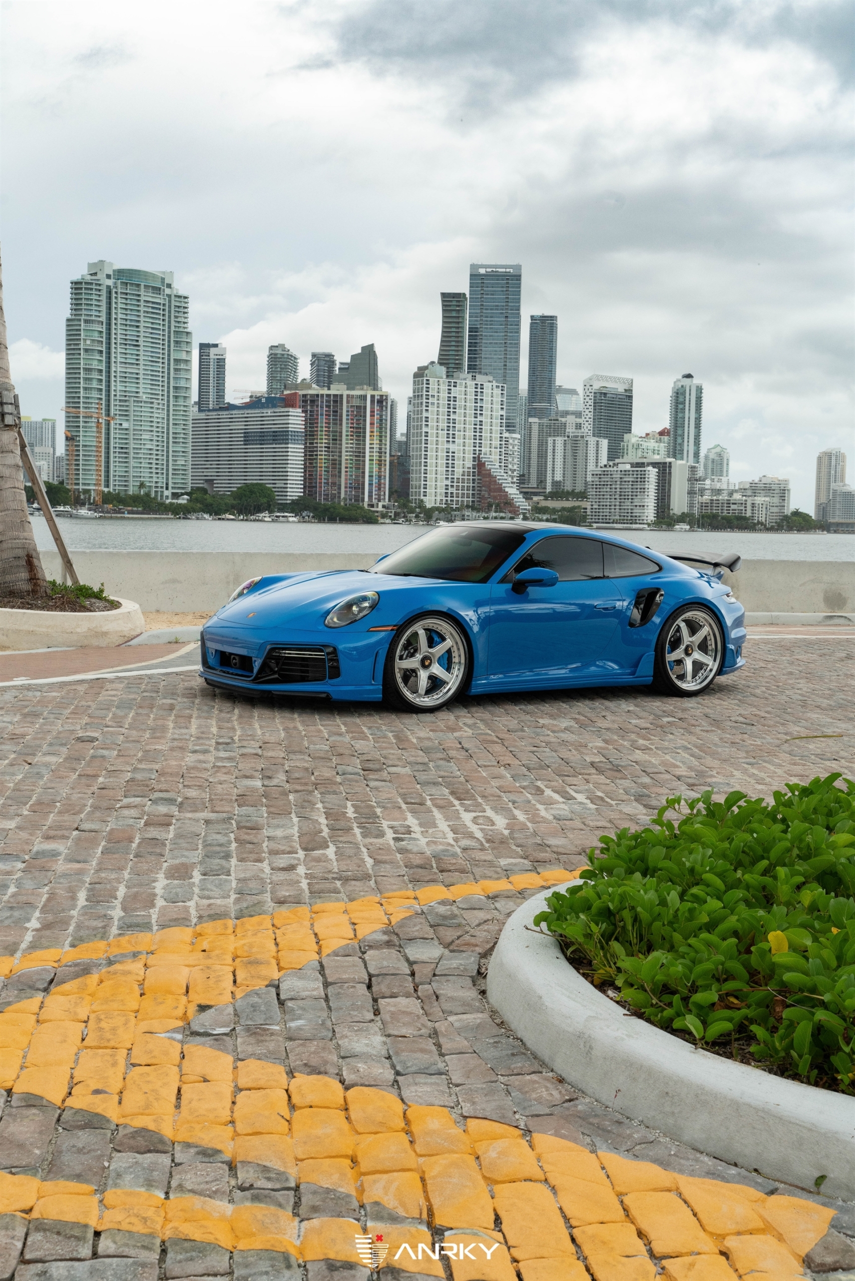 TECHART 992 Turbo S | Riviera Blue | on ANRKY JDX-200 | Brushed Clear Face + Mirror Polished Windows