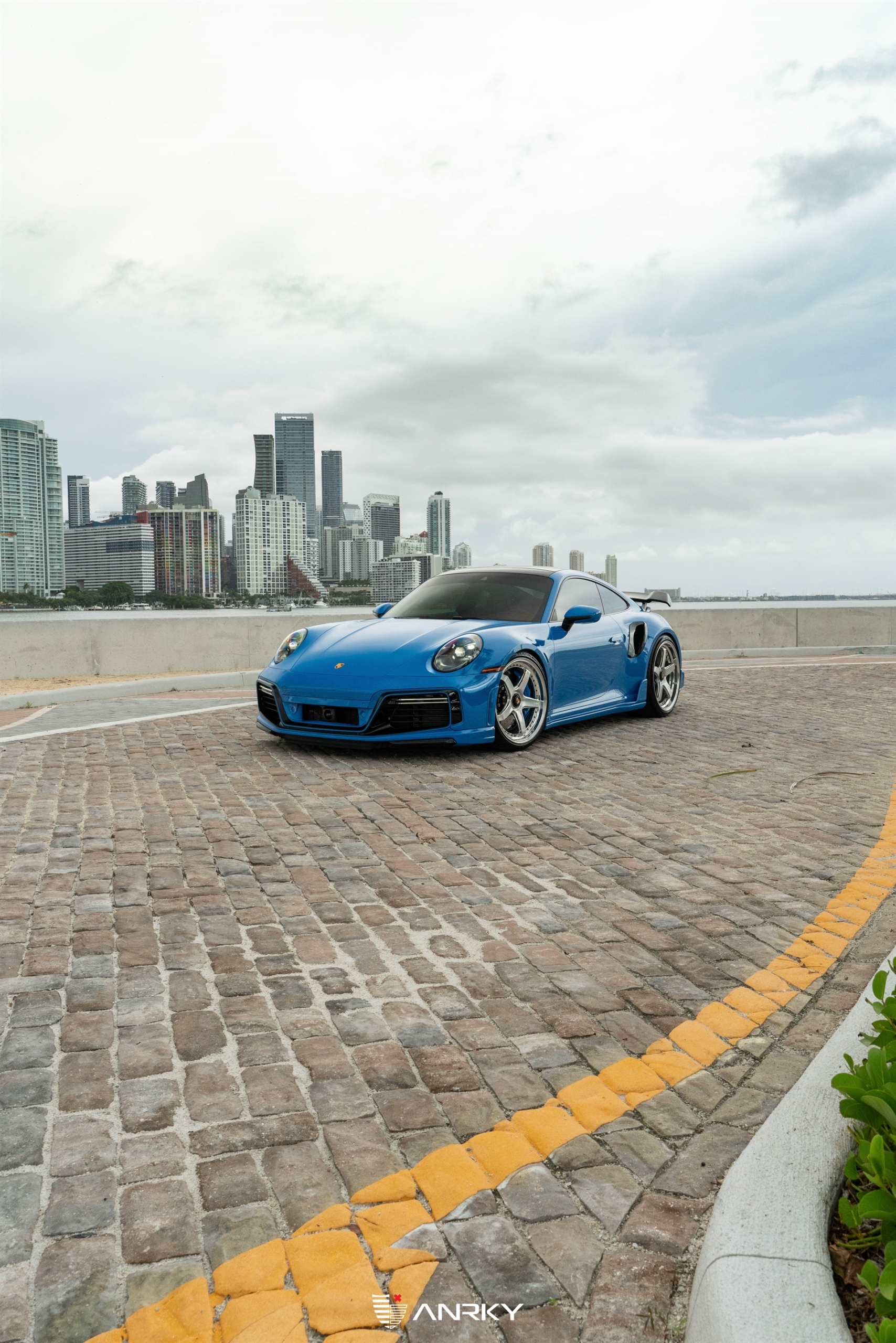 TECHART 992 Turbo S | Riviera Blue | on ANRKY JDX-200 | Brushed Clear Face + Mirror Polished Windows
