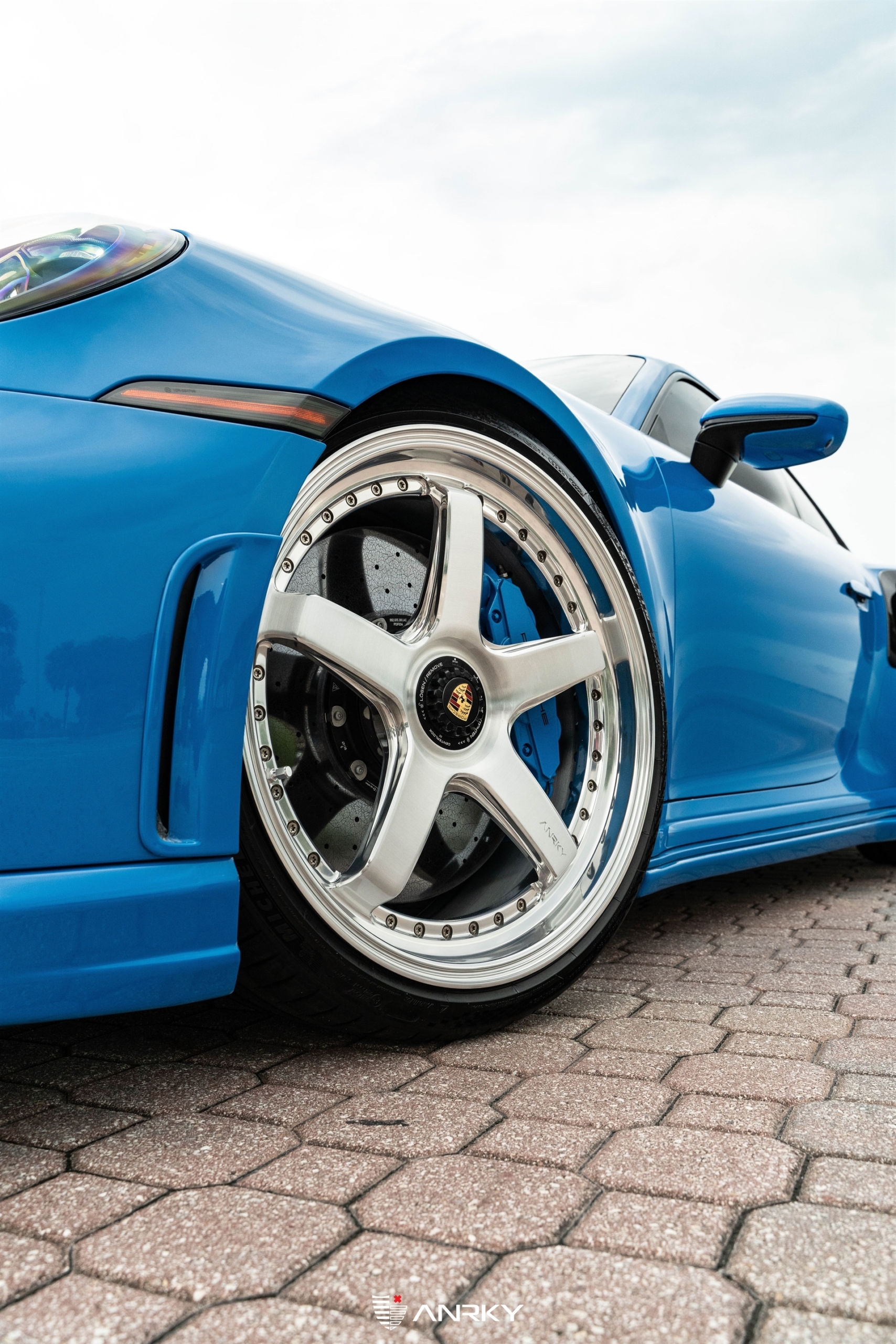 TECHART 992 Turbo S | Riviera Blue | on ANRKY JDX-200 | Brushed Clear Face + Mirror Polished Windows