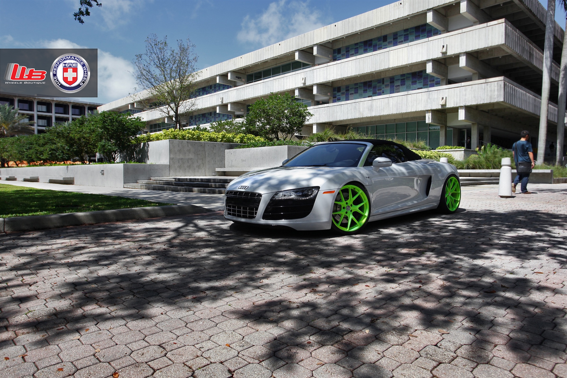 HRE P101 – Satin Monster Green | Audi R8