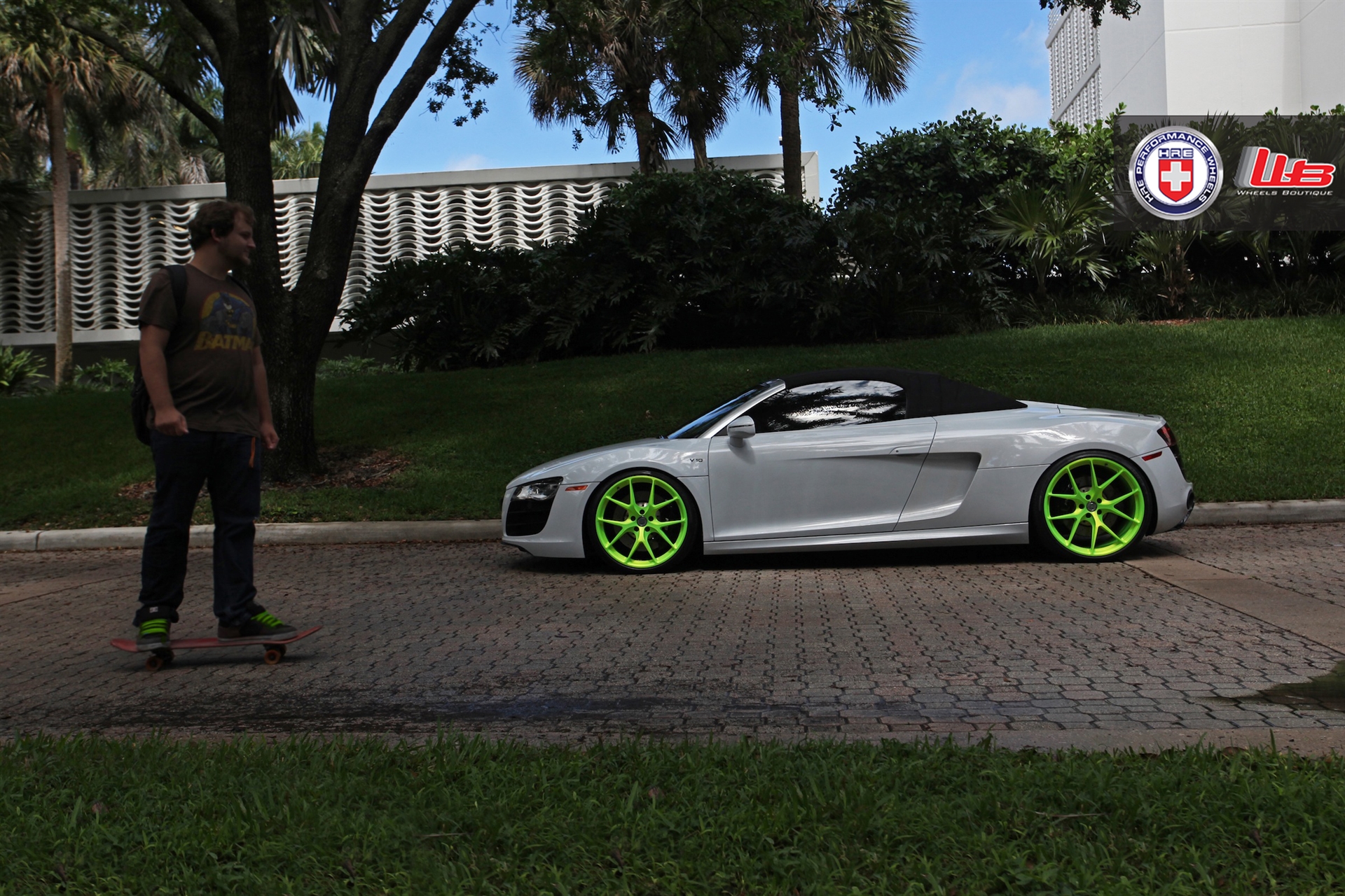 HRE P101 – Satin Monster Green | Audi R8