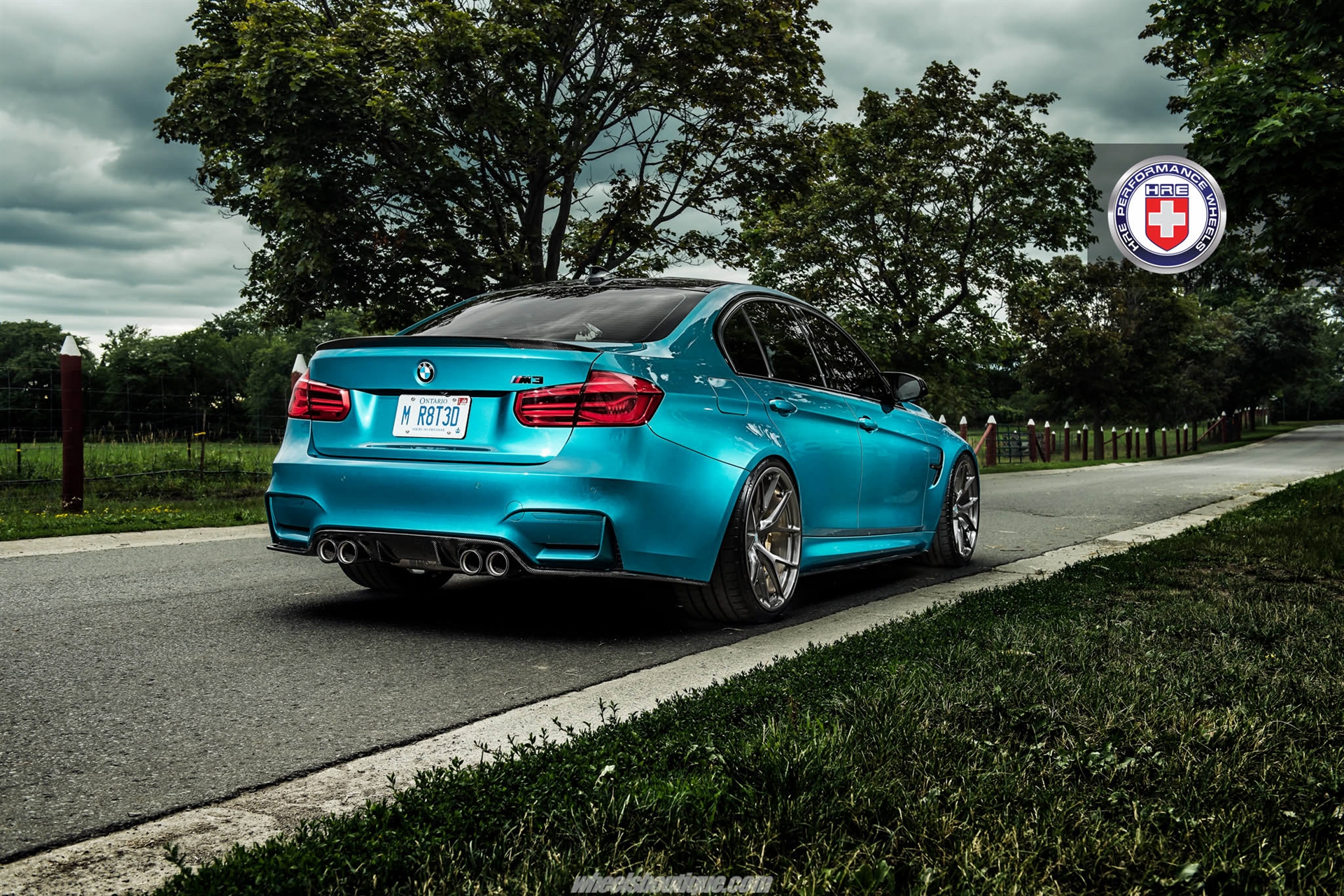 HRE P101 | BMW M3 F80 Atlantis Blue Metallic