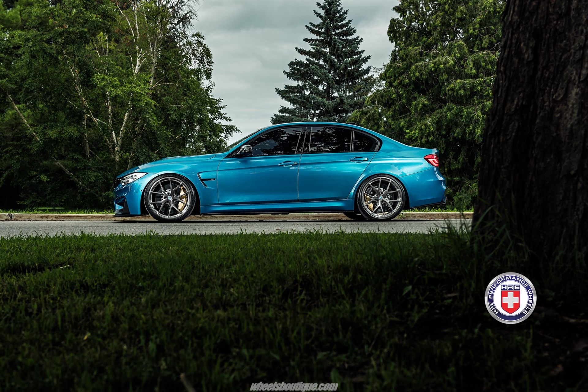 HRE P101 | BMW M3 F80 Atlantis Blue Metallic