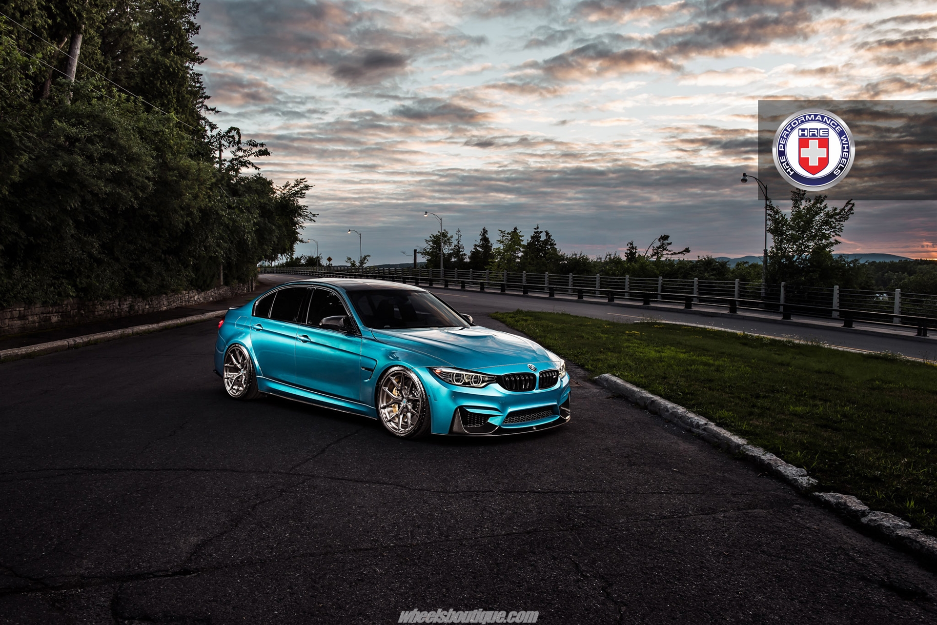 HRE P101 | BMW M3 F80 Atlantis Blue Metallic