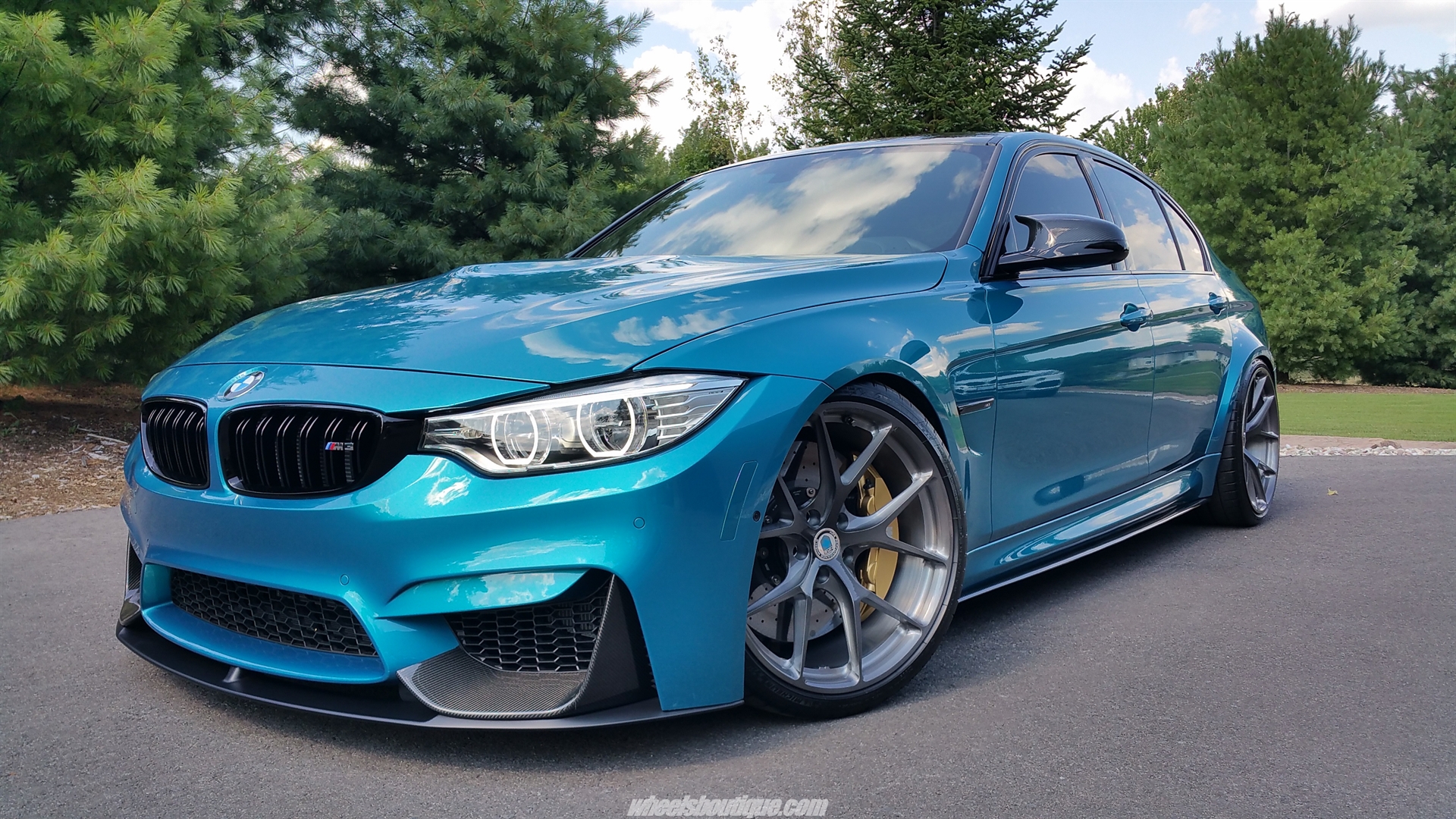 HRE P101 | BMW M3 F80 Atlantis Blue Metallic