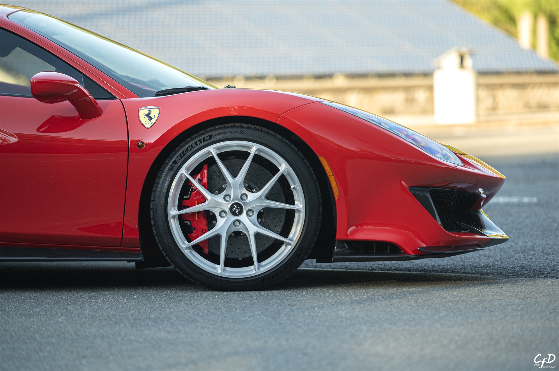 Ferrari 488 Pista | Rosso Corza | on HRE P101 | Brushed Clear