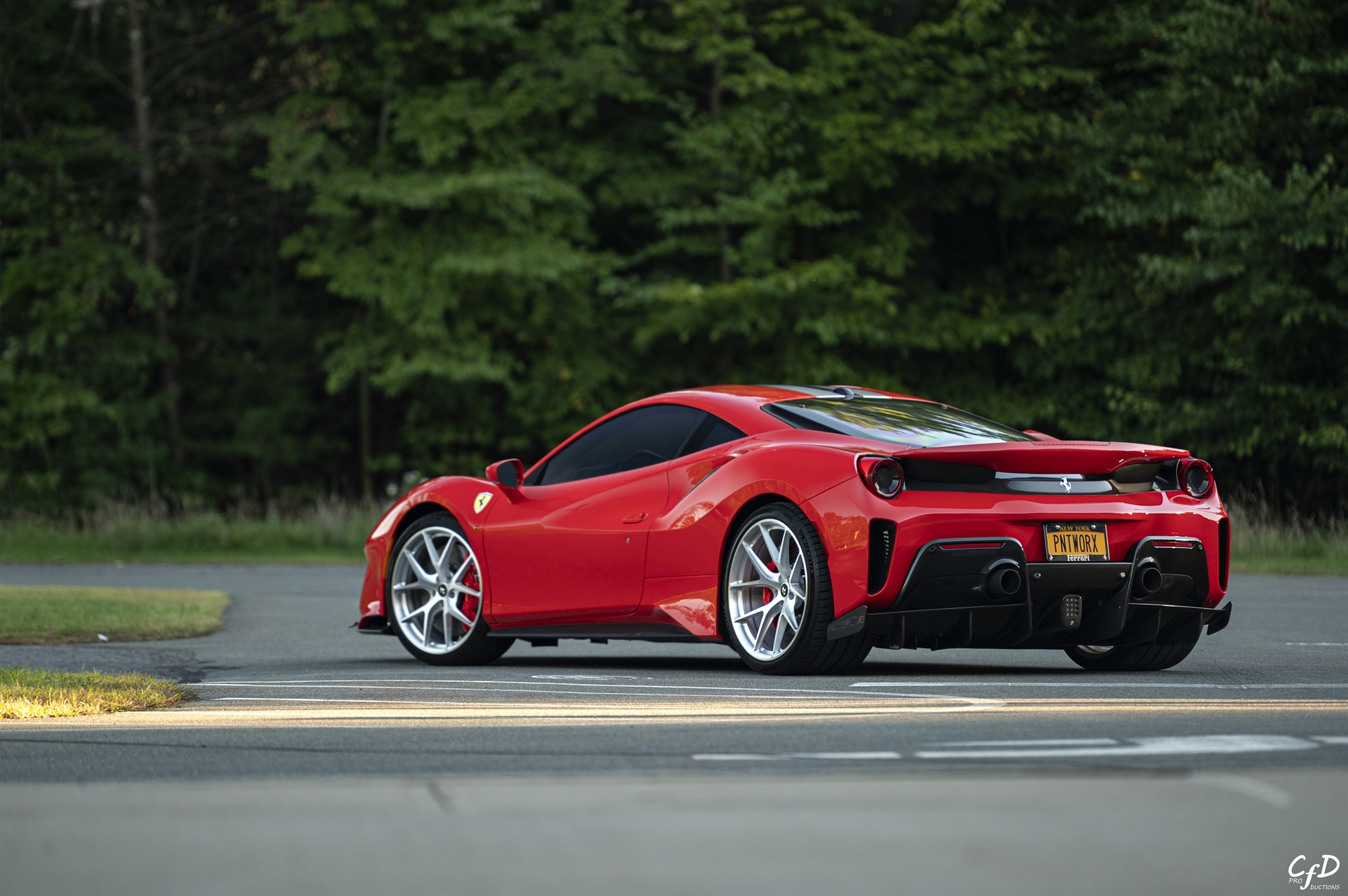 Ferrari 488 Pista | Rosso Corza | on HRE P101 | Brushed Clear