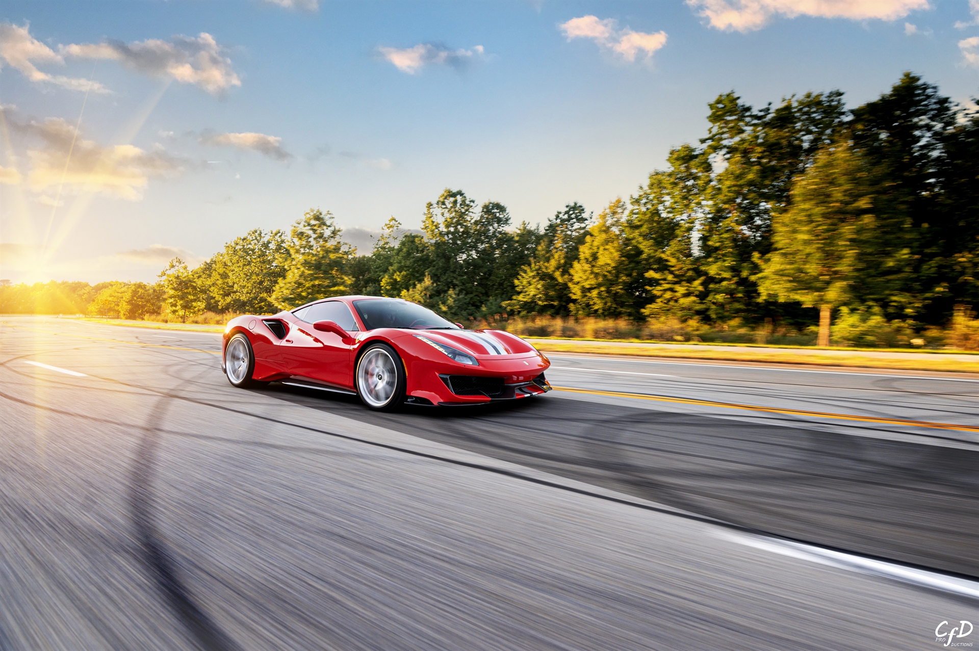 Ferrari 488 Pista | Rosso Corza | on HRE P101 | Brushed Clear