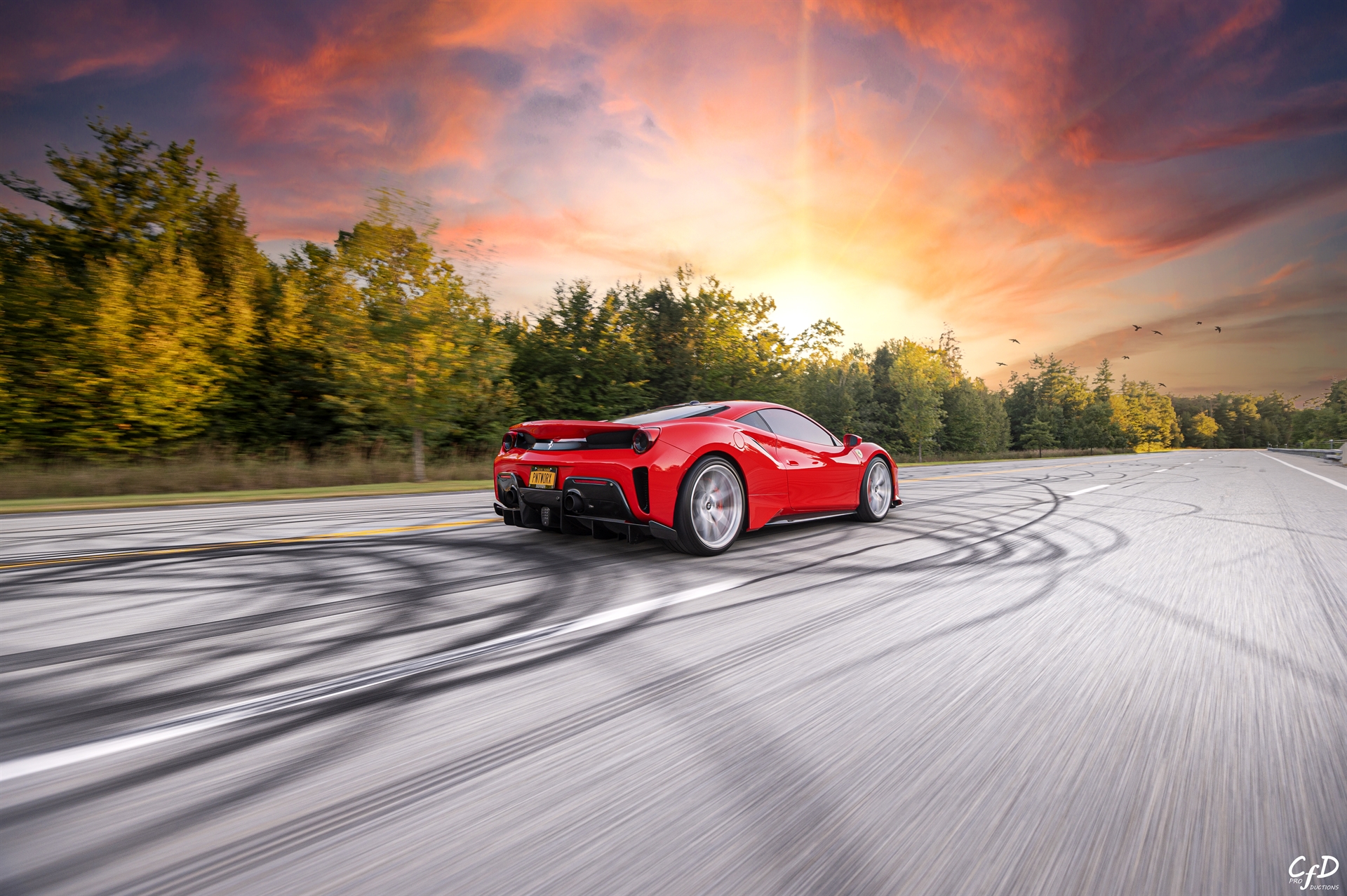 Ferrari 488 Pista | Rosso Corza | on HRE P101 | Brushed Clear
