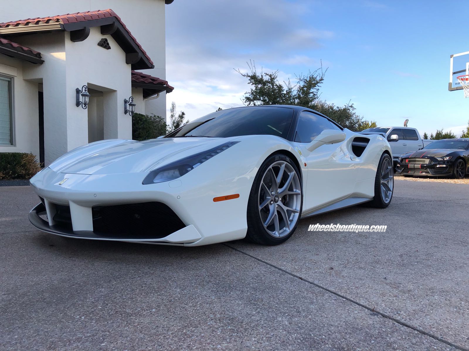 Ferrari 488 | Bianco Avus | on HRE P101 | Frozen Polished Clear