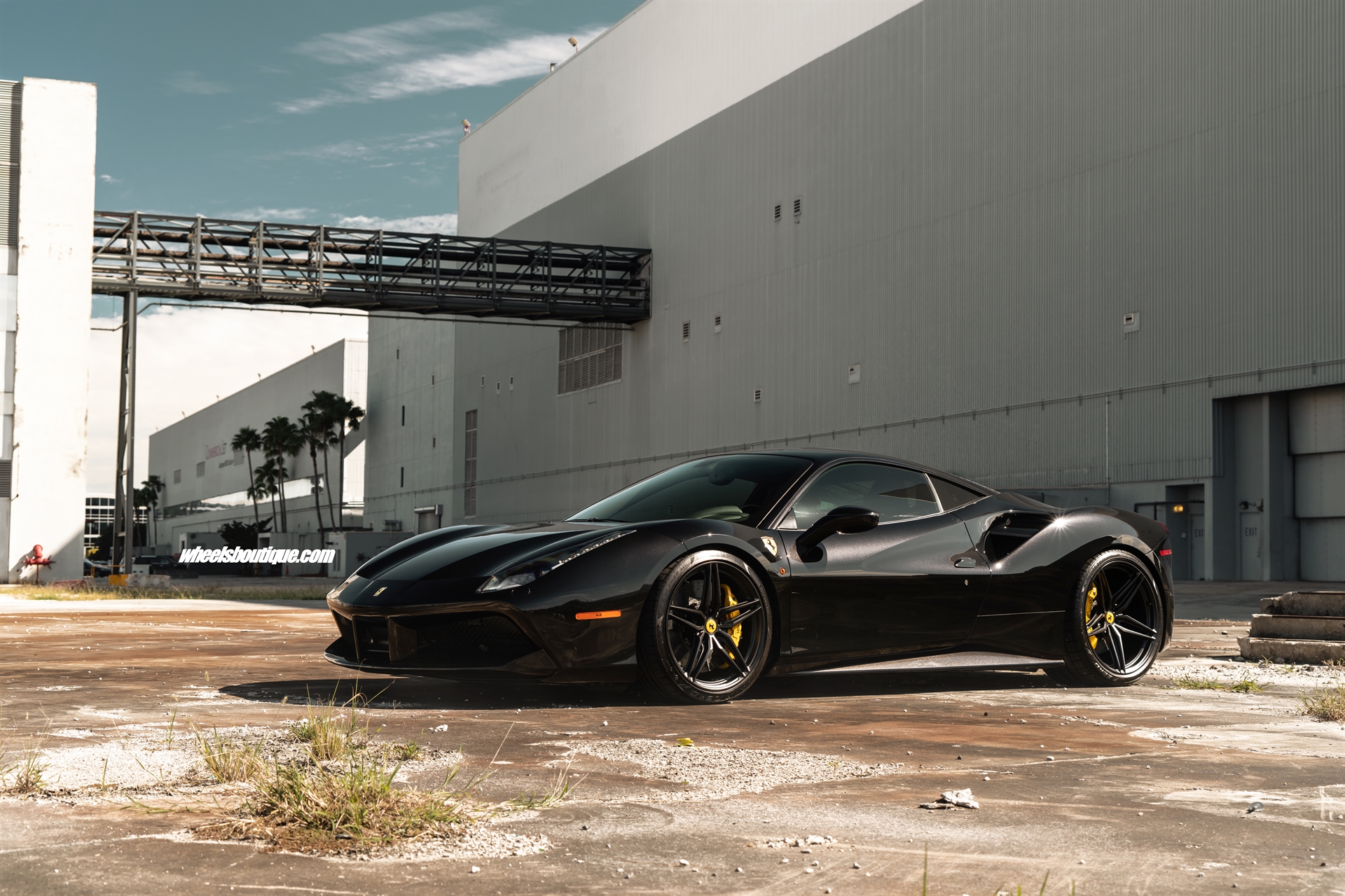 Ferrari 488 | Nero | on ANRKY P107SC | Satin Black