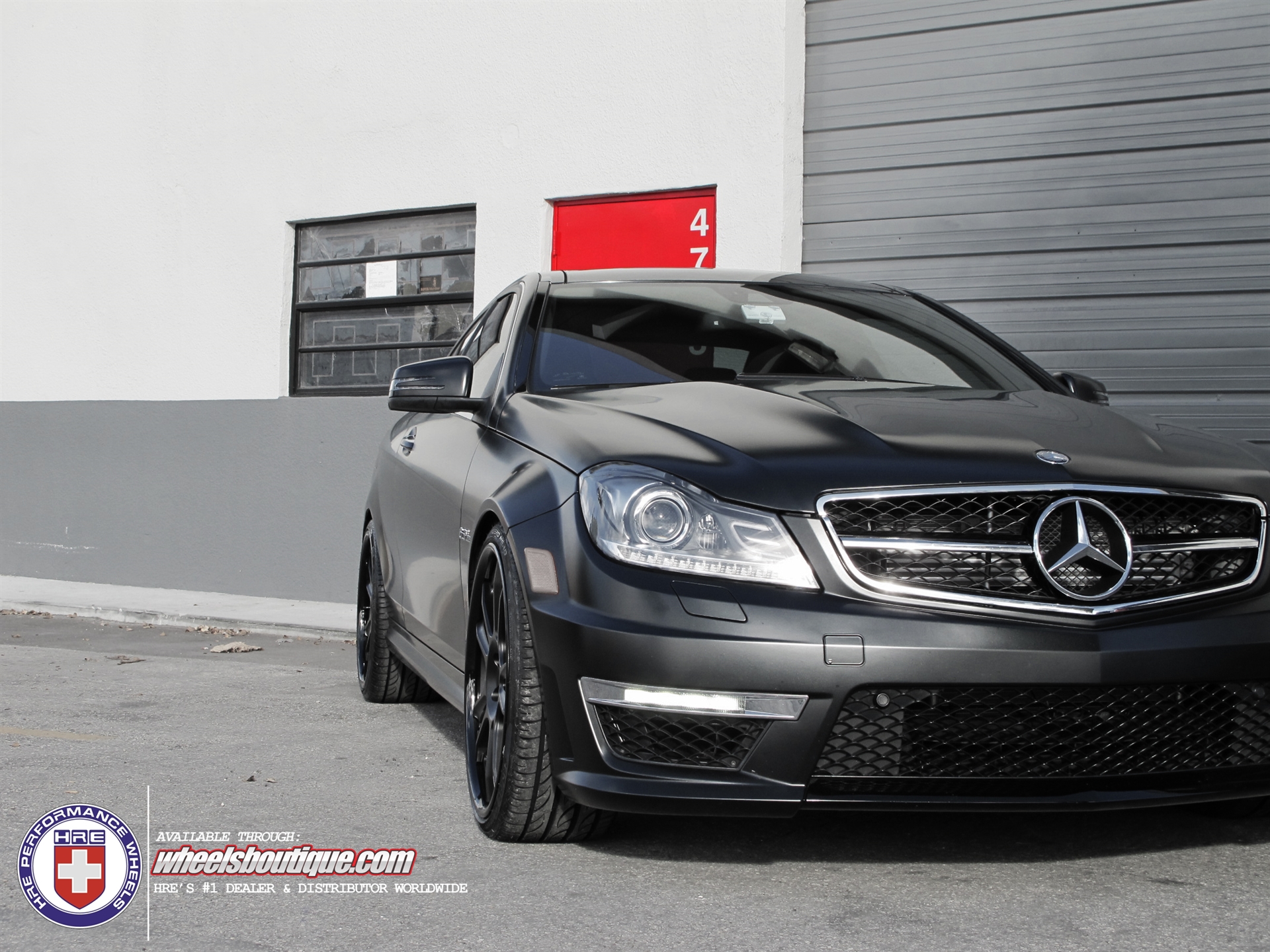 HRE 794RS | Mercedes C63 AMG Matte Black