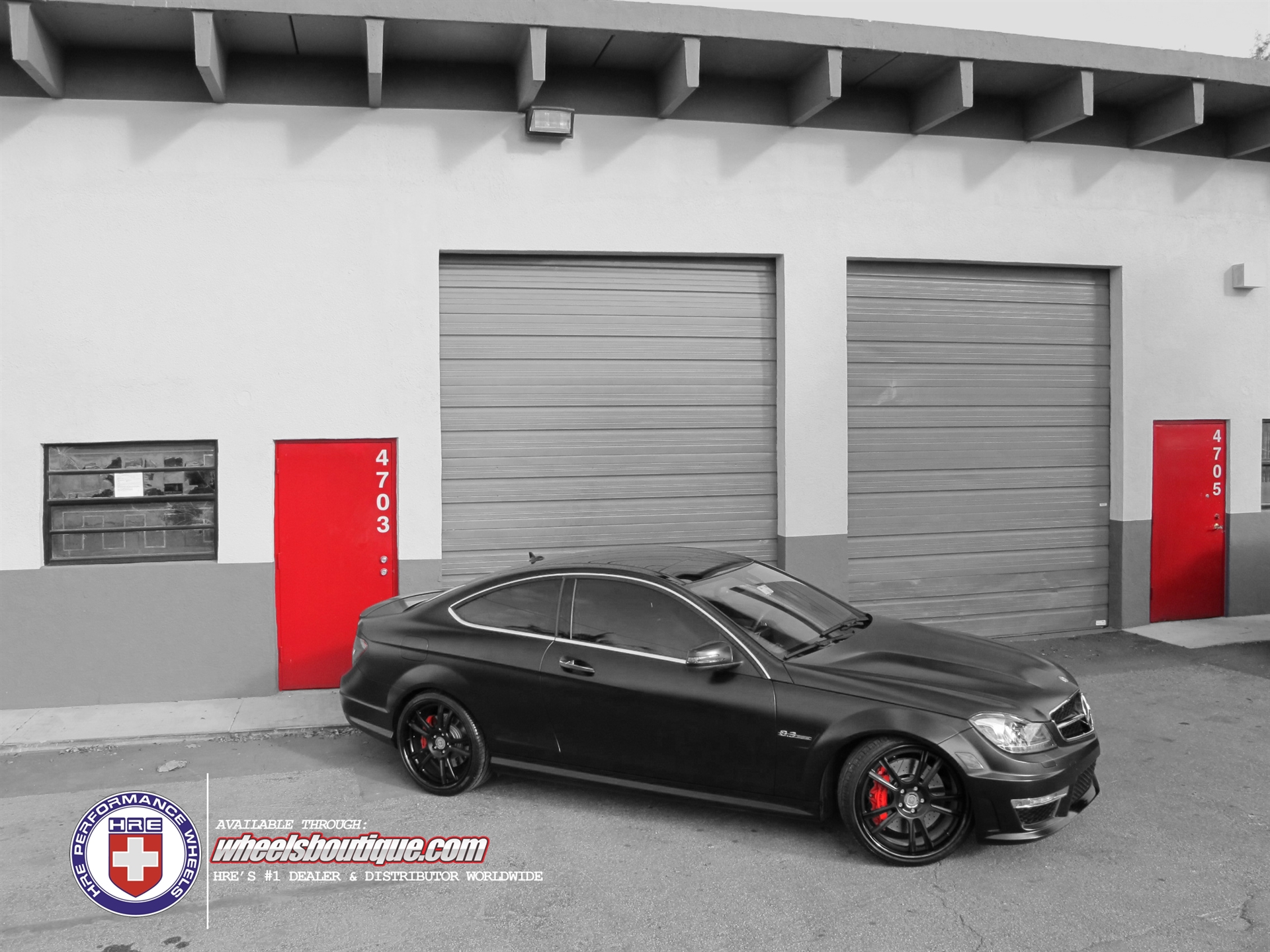 HRE 794RS | Mercedes C63 AMG Matte Black