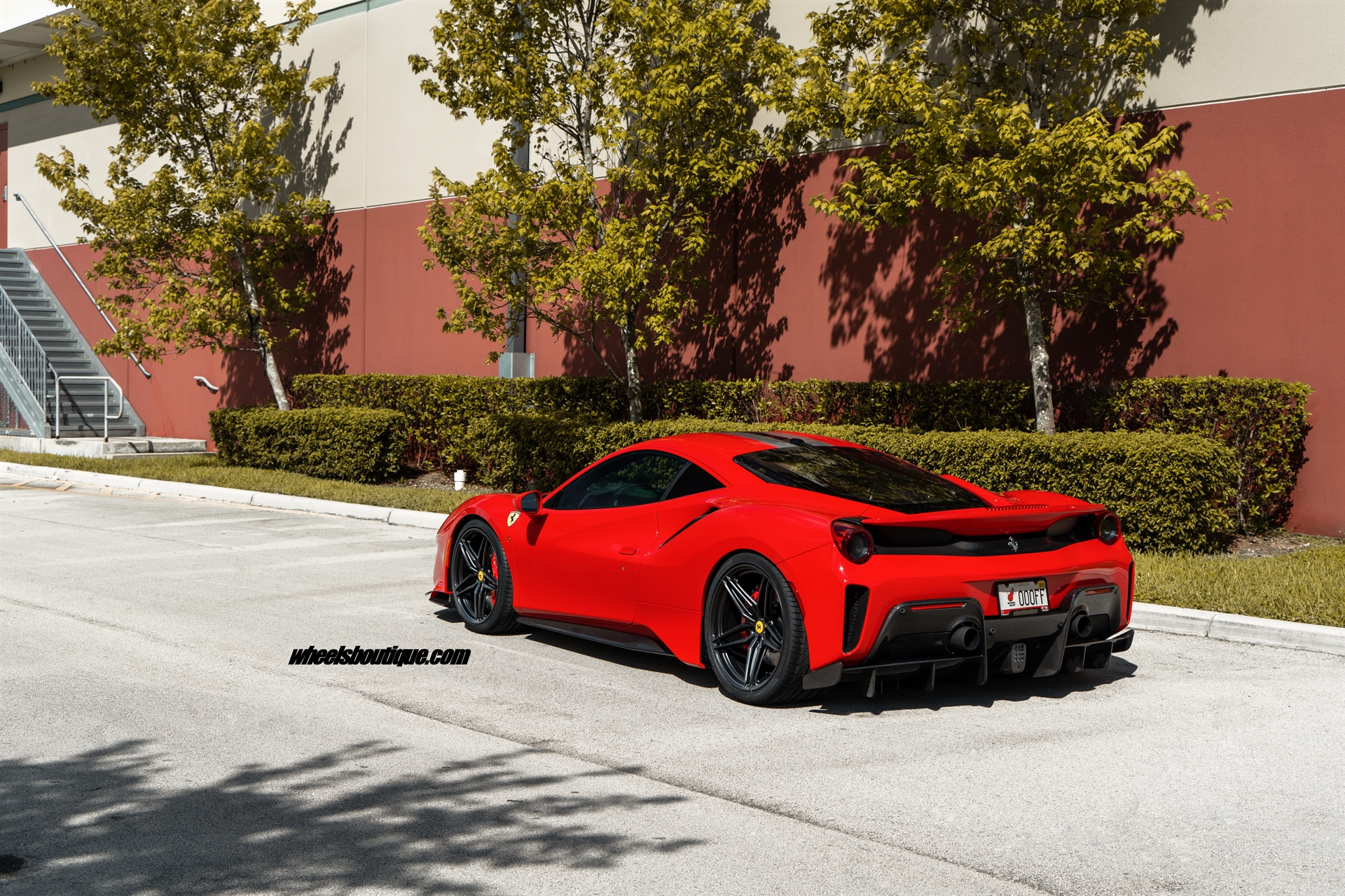 Ferrari 488 Pista | Rosso Corza | on HRE P107SC | Satin Black