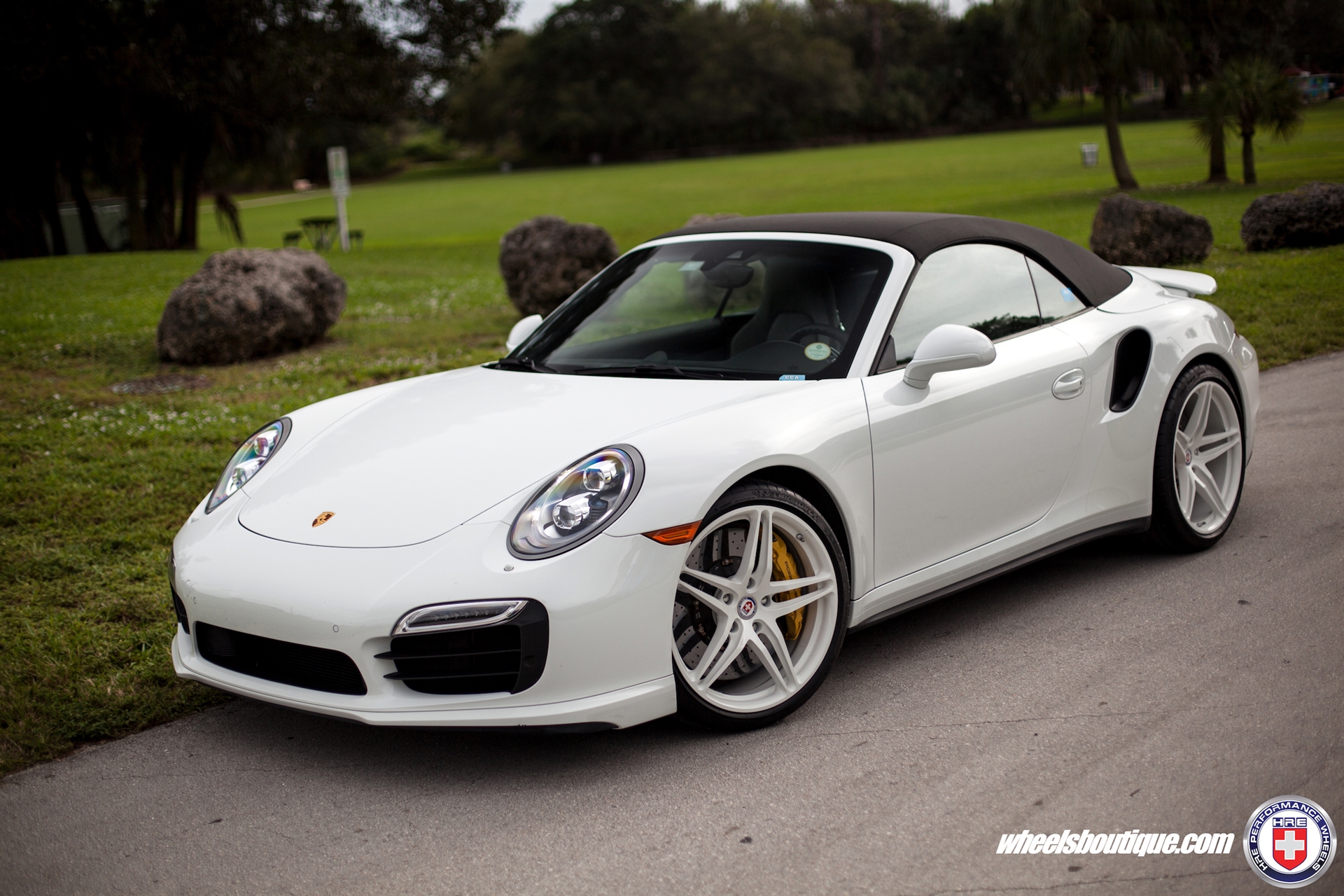 HRE P107 | White Porsche 991 Turbo S