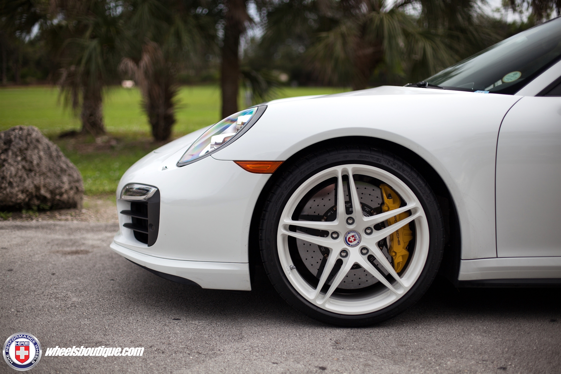 HRE P107 | White Porsche 991 Turbo S