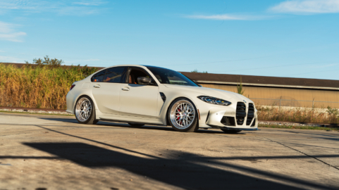 BMW G80 M3 | Alpine White | on HRE 520 FMR | Brushed Clear