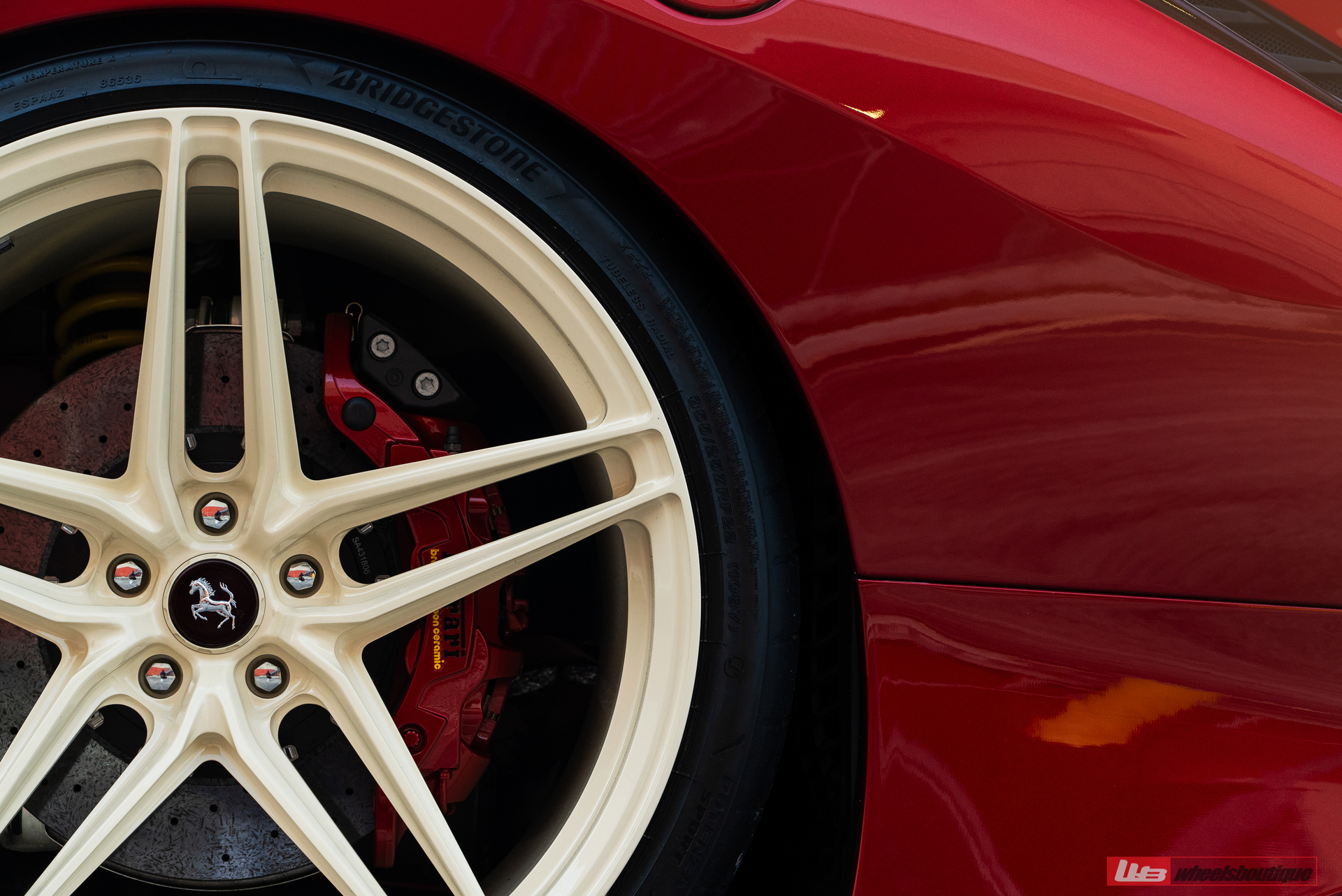 Ferrari 488 Pista | Rosso Fiorano | on ANRKY XR-107 | PPG Color Match: Sabbia Del Desierto 