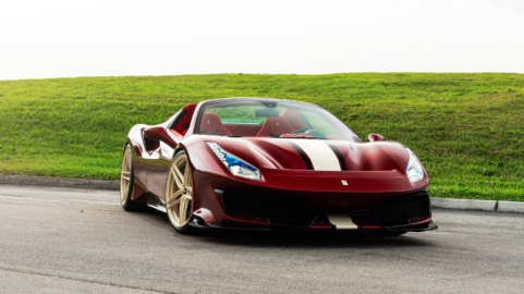 Ferrari 488 Pista | Rosso Fiorano | on ANRKY XR-107 | PPG Color Match: Sabbia Del Desierto 