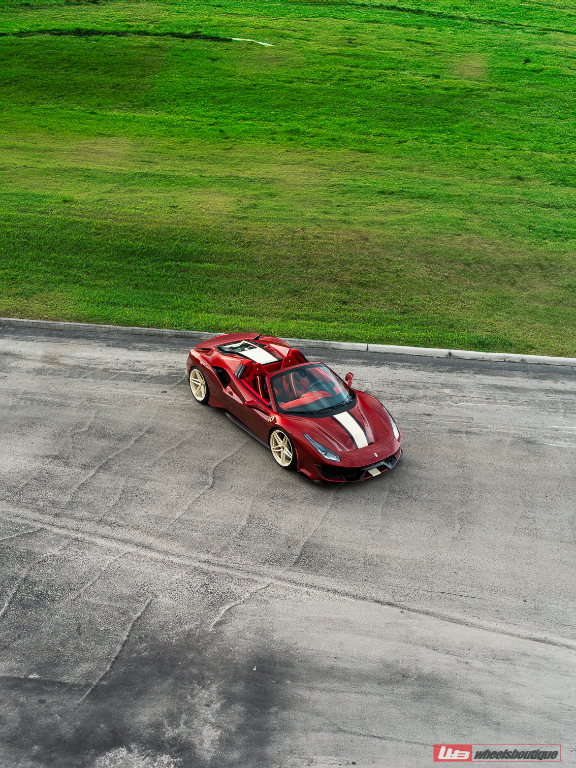 Ferrari 488 Pista | Rosso Fiorano | on ANRKY XR-107 | PPG Color Match: Sabbia Del Desierto 