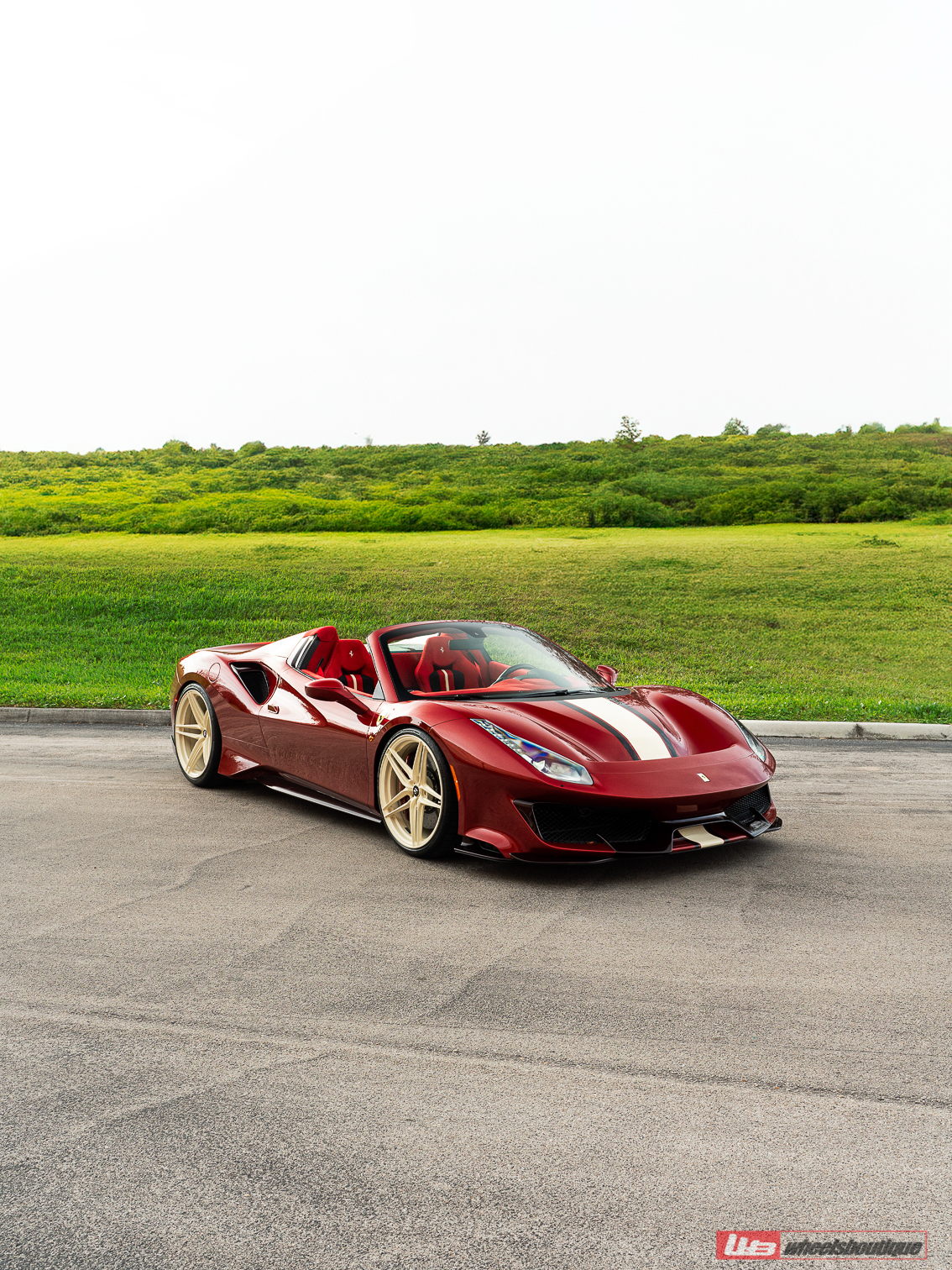 Ferrari 488 Pista | Rosso Fiorano | on ANRKY XR-107 | PPG Color Match: Sabbia Del Desierto 