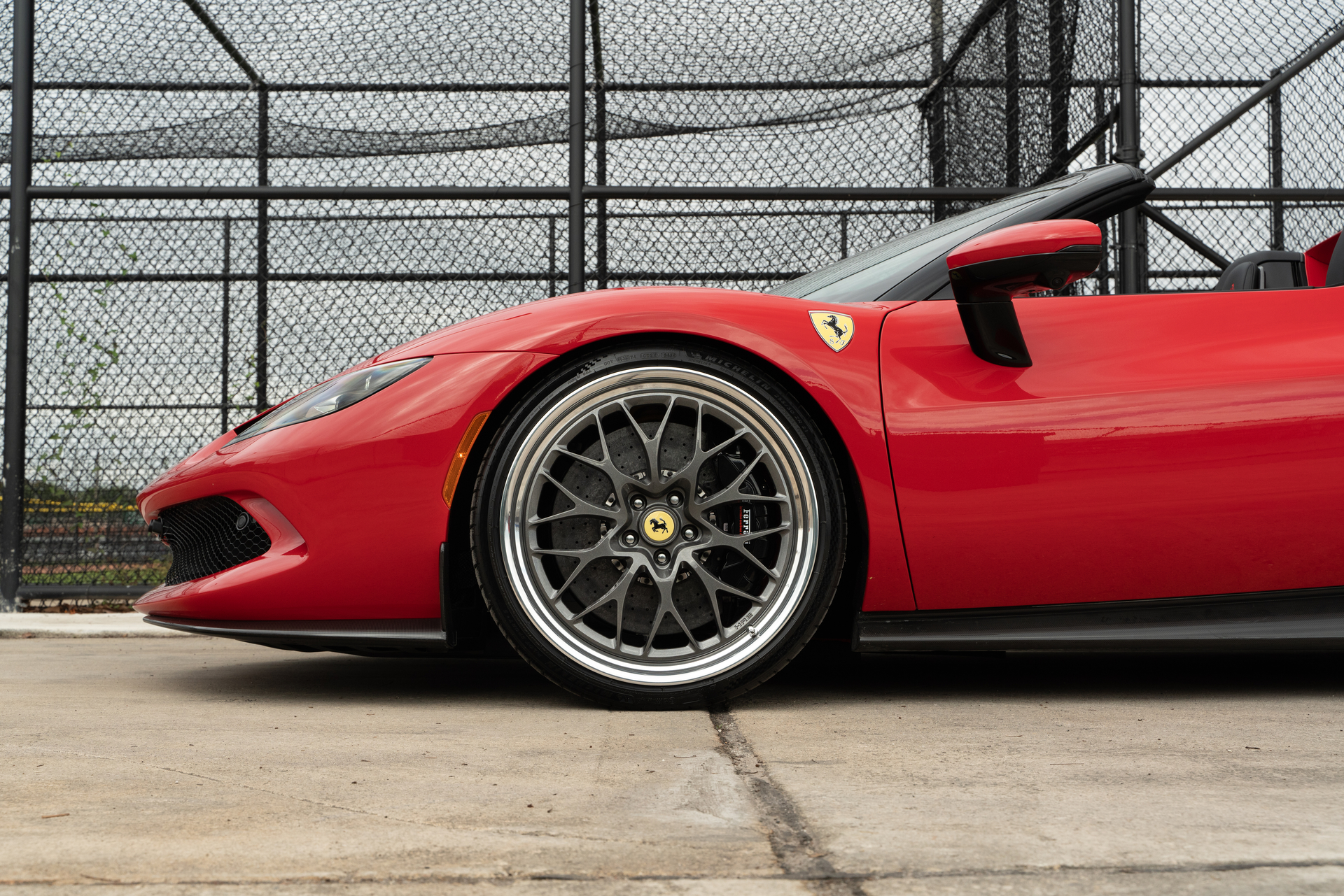 Ferrari 296 GTS | Rosso Corsa | on HRE 520 FMR Classic | Gloss Charcoal