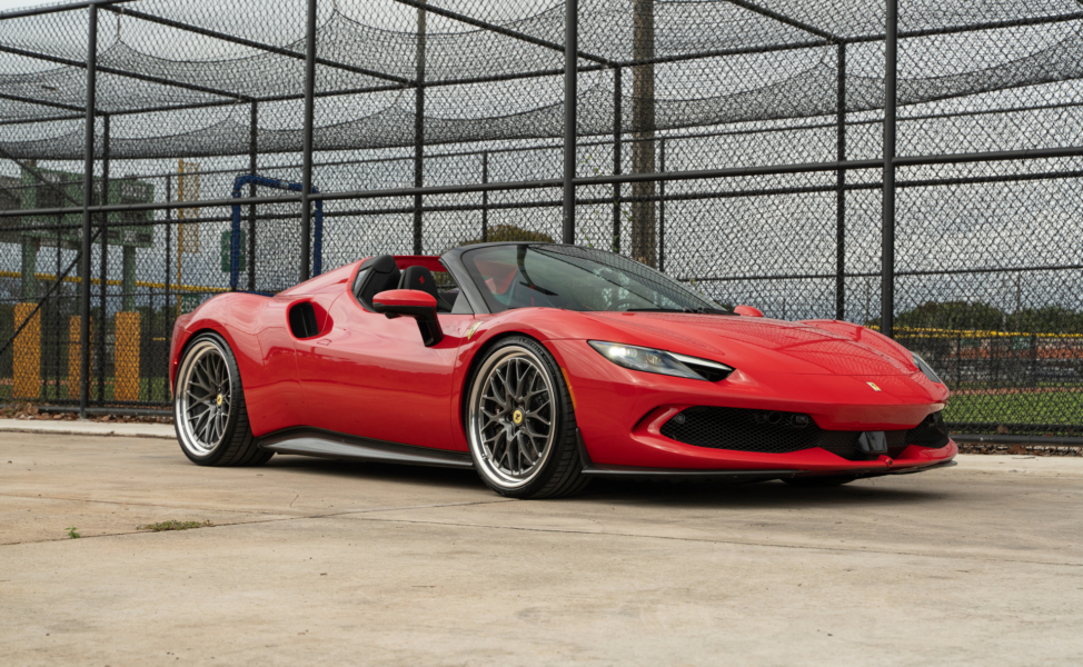 Ferrari 296 GTS | Rosso Corsa | on HRE 520 FMR Classic | Gloss Charcoal