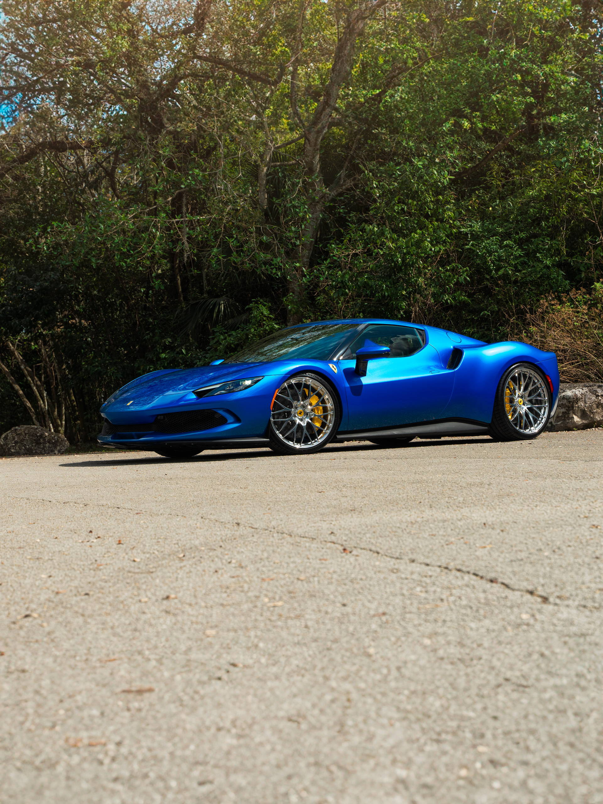 Ferrari 296 GTB | Blue Corsa | on HRE 520M | Polished Clear