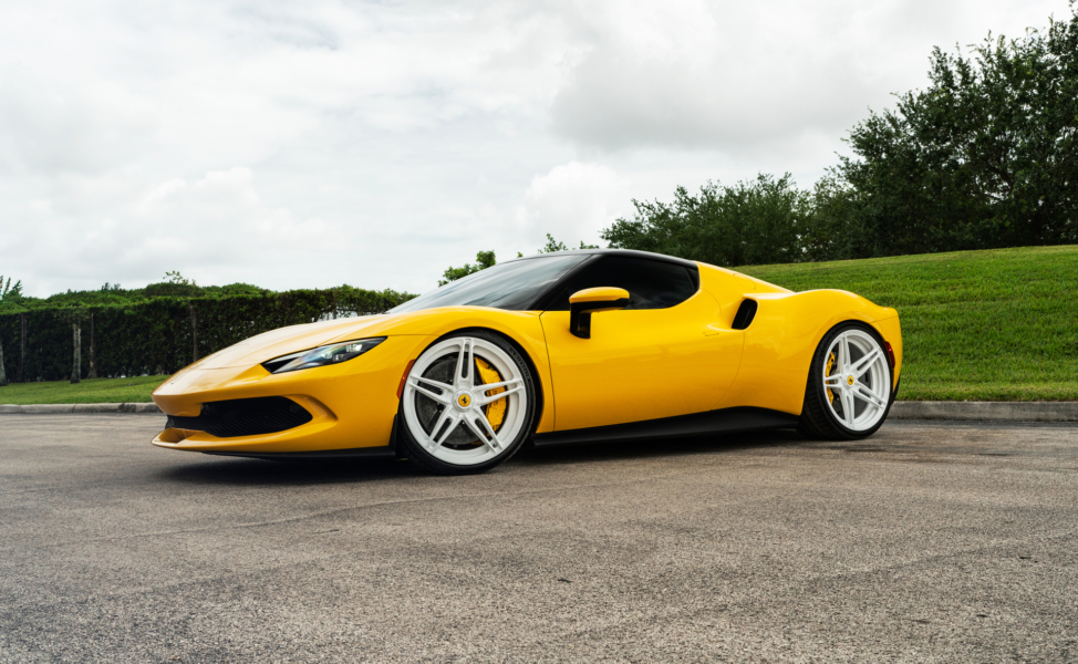 Ferrari 296 GTB | Giallo Modena | on ANRKY AN27 | Gloss White